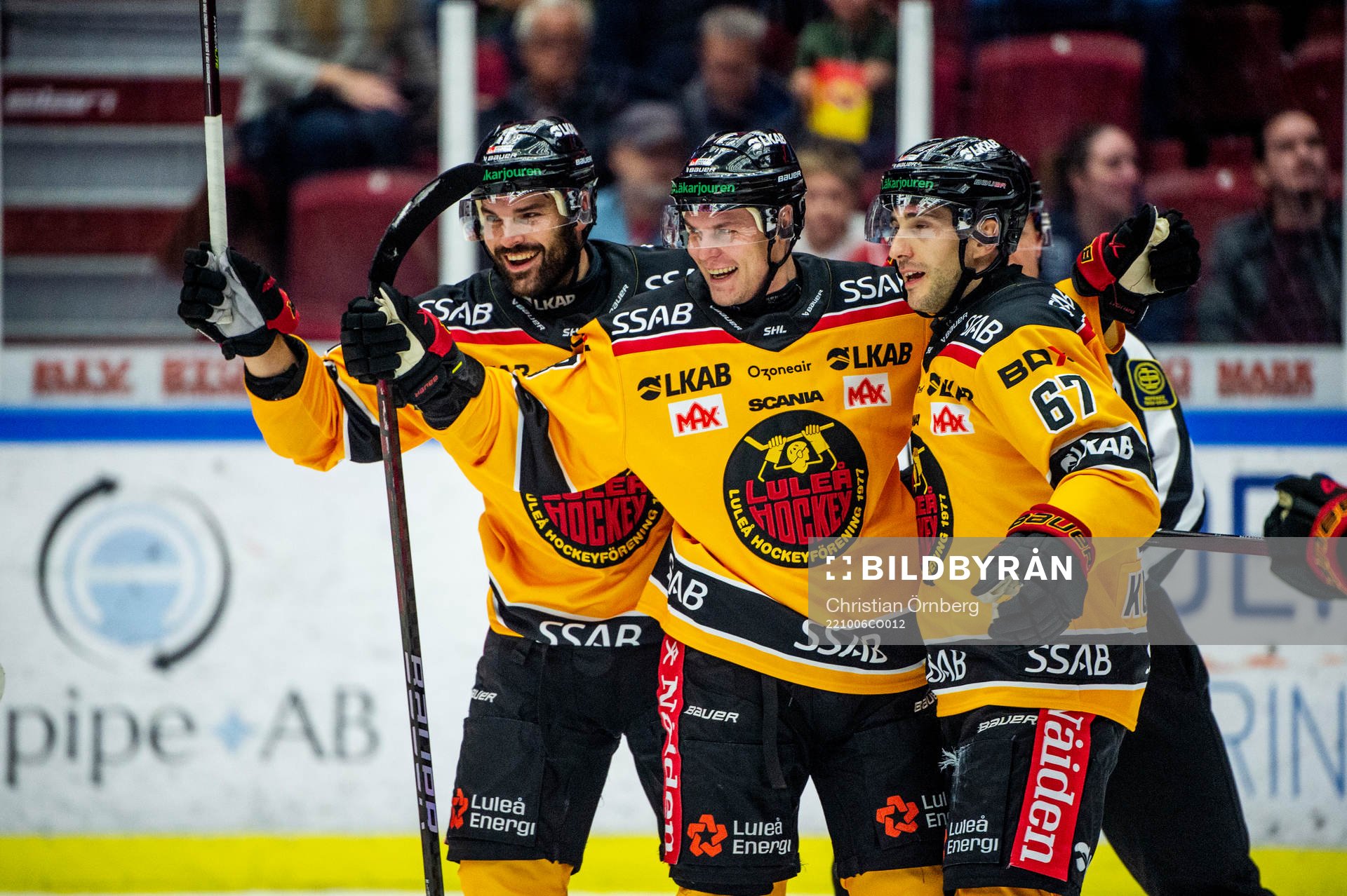 Luleås Joonas Rask jublar