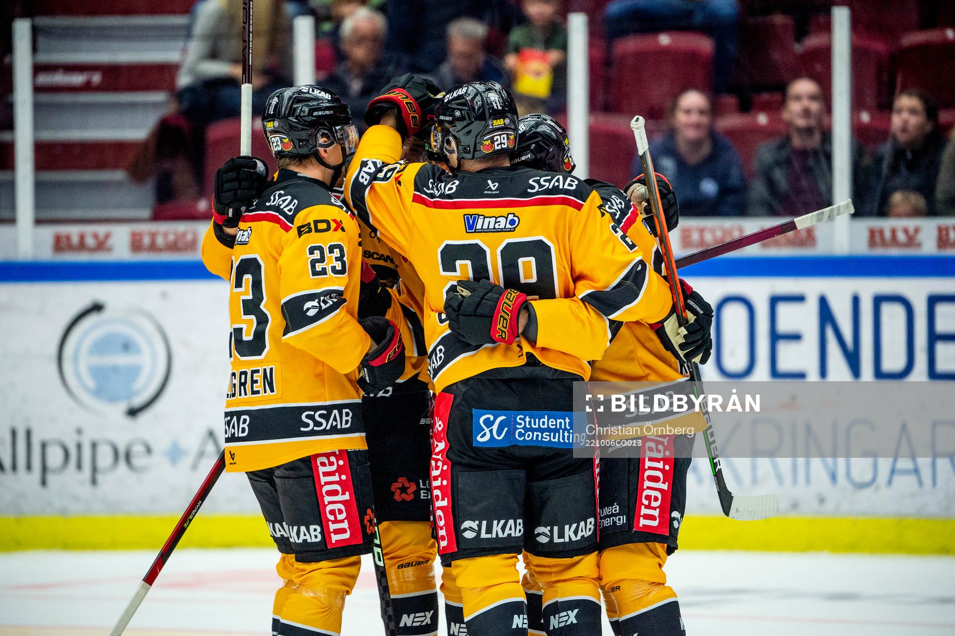 Luleås Joonas Rask jublar