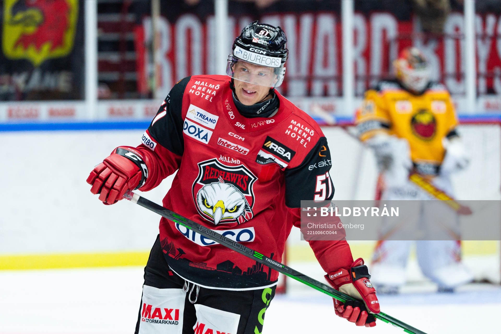 Malmö Redhawks Emil Sylvegård deppar