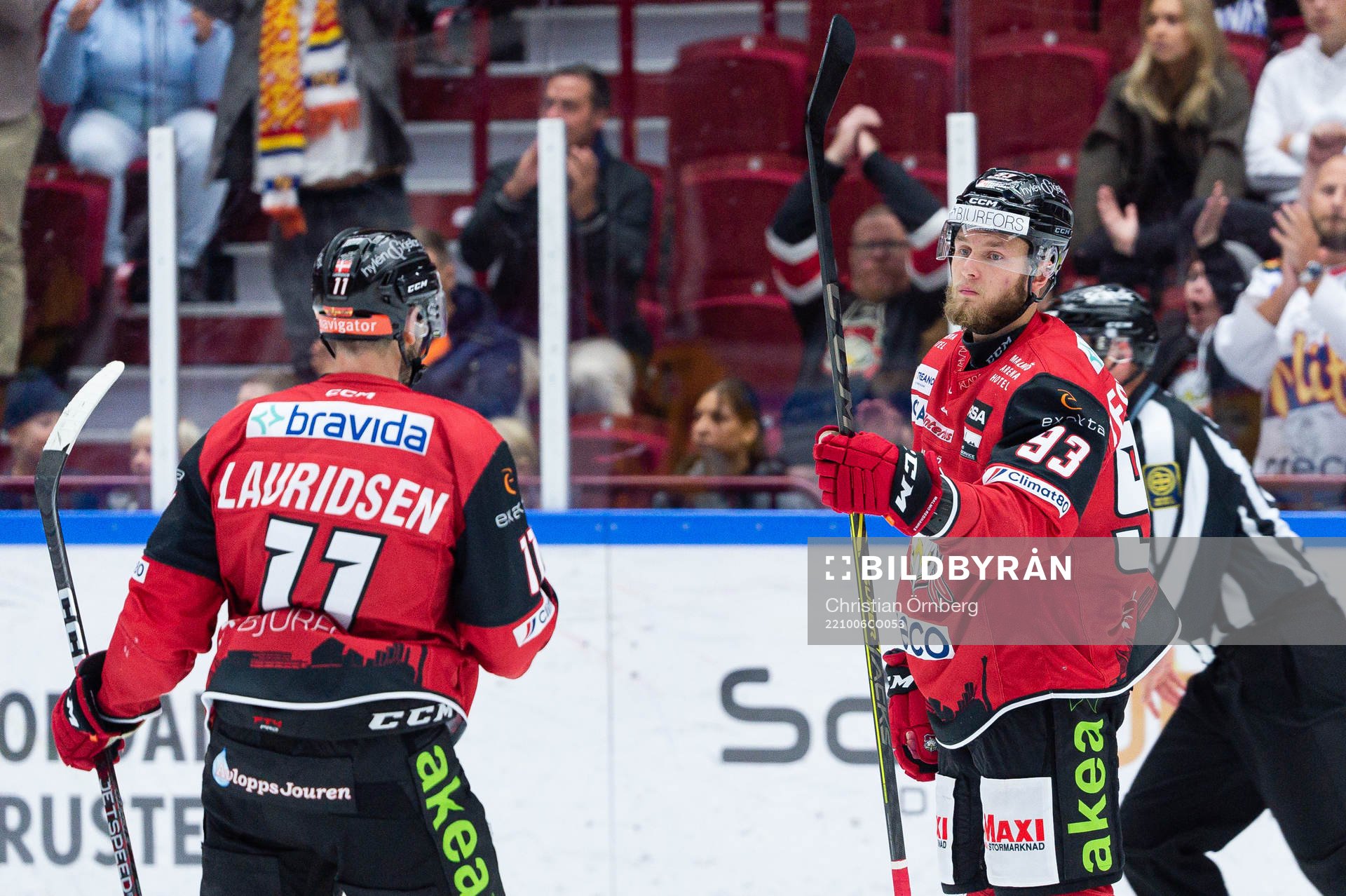 Malmö Redhawks Kristian Vesalainen jublar