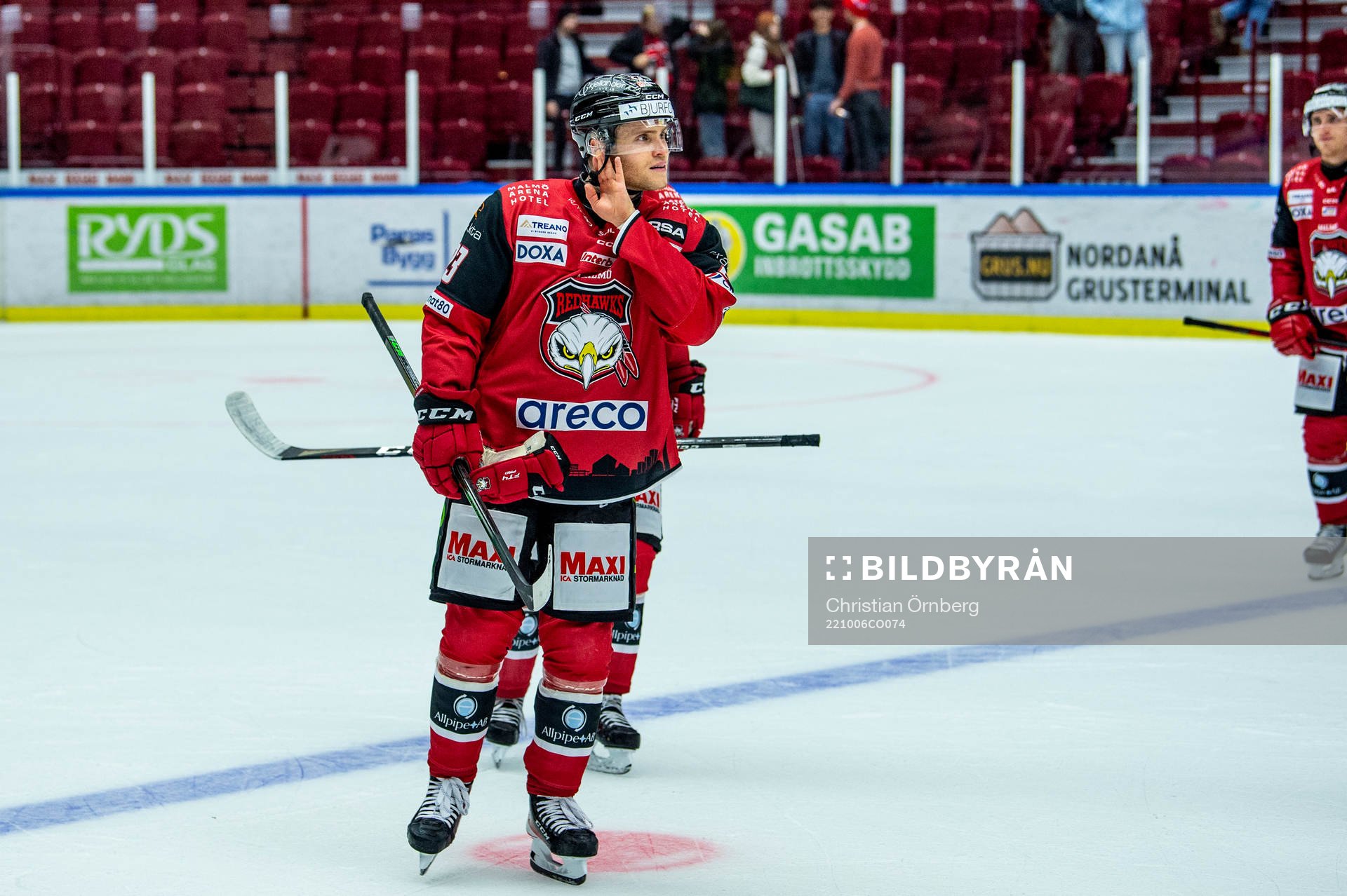 Malmö Redhawks Christoffer Forsberg deppar med