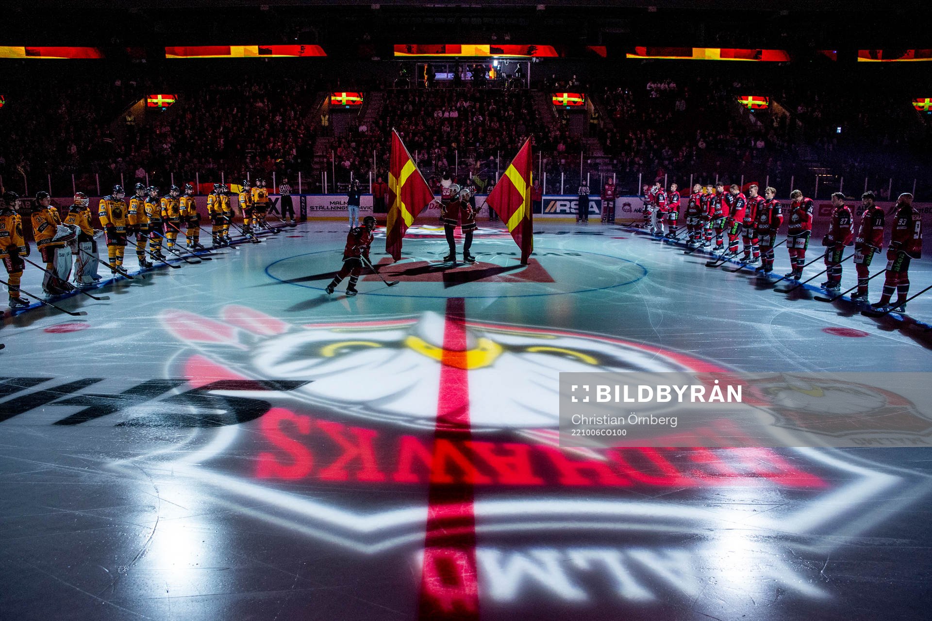 Malmö Arena innan ishockeymatchen i SHL mellan Malmö