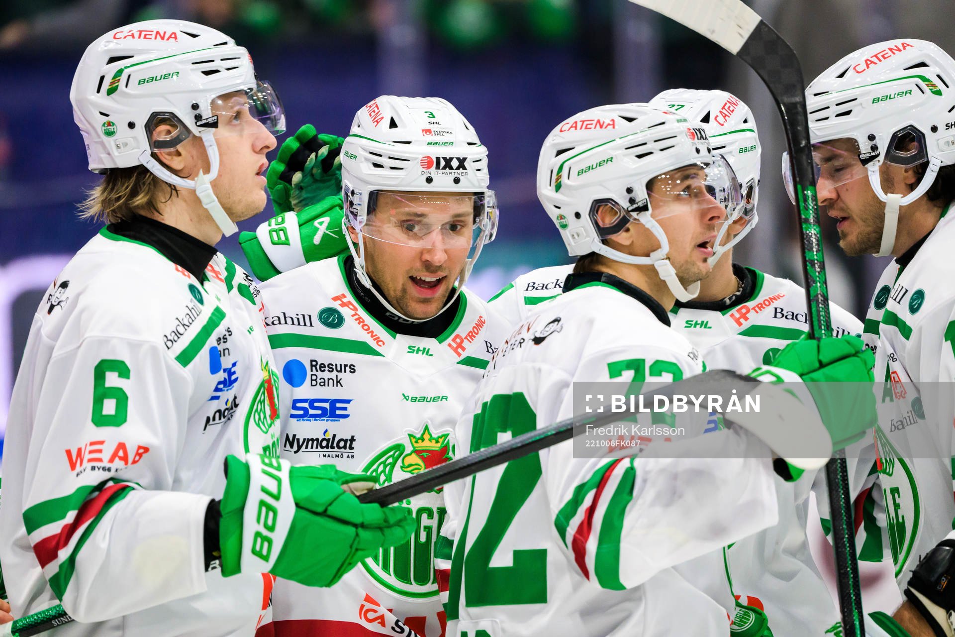 under ishockeymatchen i SHL mellan Färjestad och Rögle