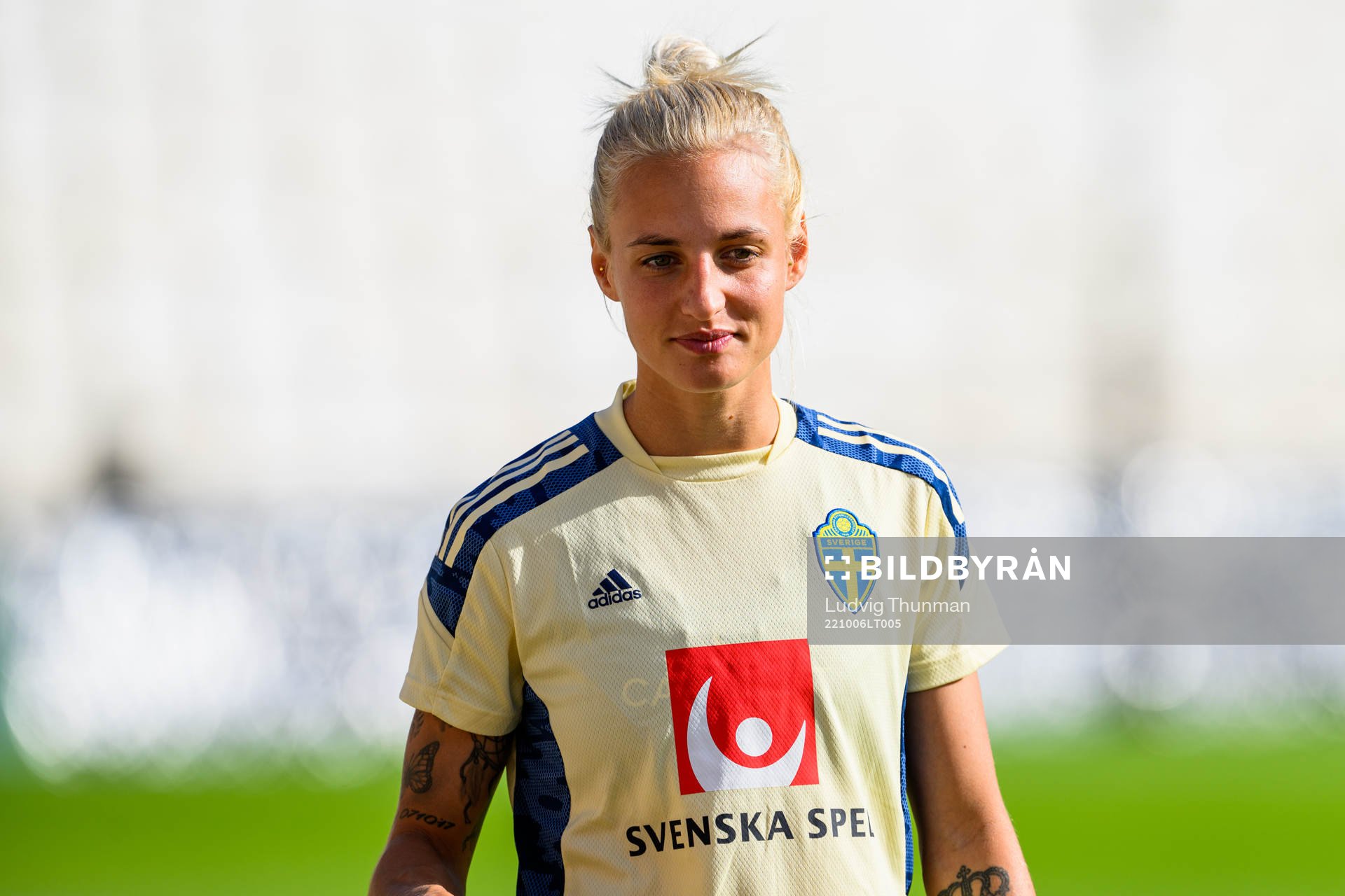 Nathalie Björn of the Swedish women's national football