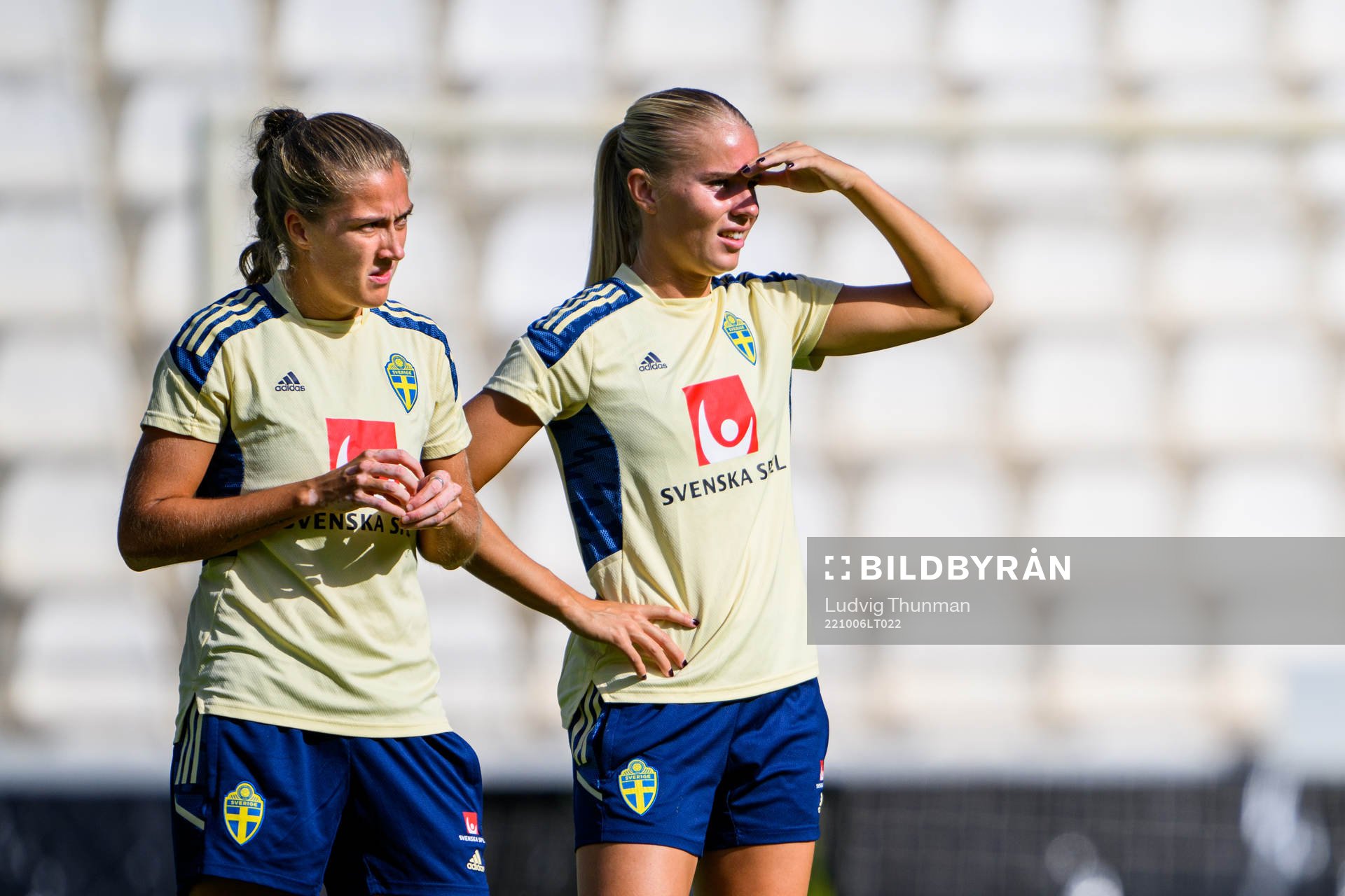 Filippa Angeldahl and Stina Lennartsson of the Swedish