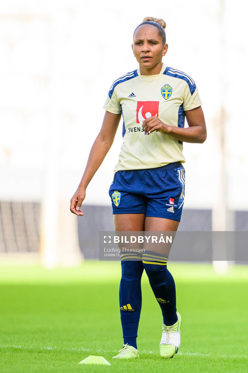 Madelen Janogy of the Swedish women's national football