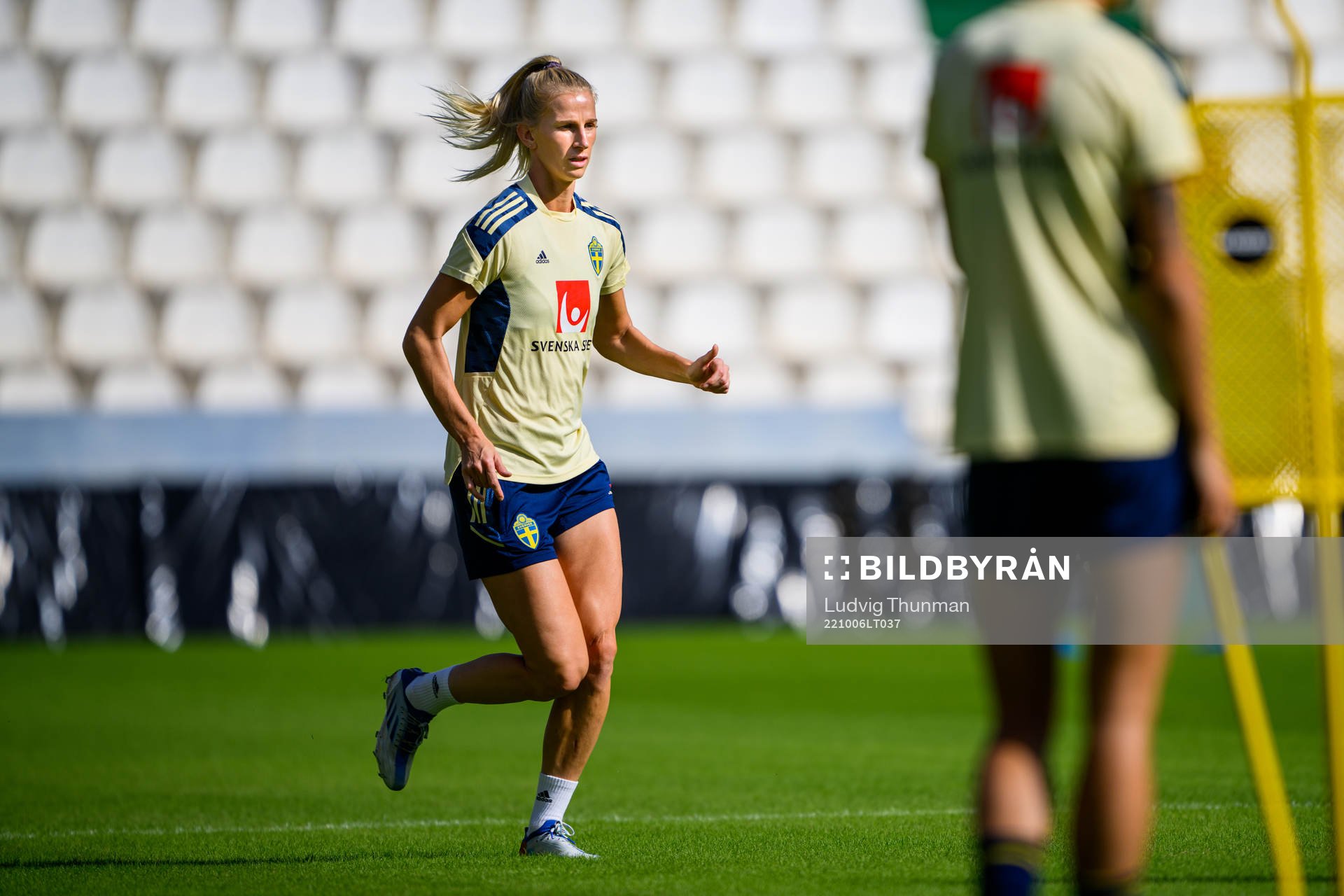 Sofia Jakobsson of the Swedish women's national football