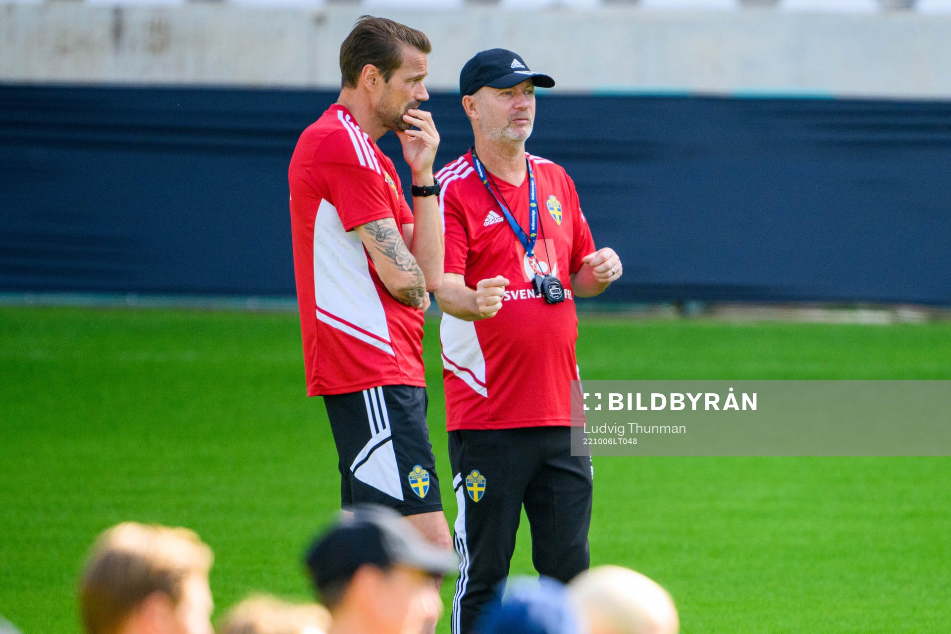 Team Manager Magnus Andersson and head coach Peter