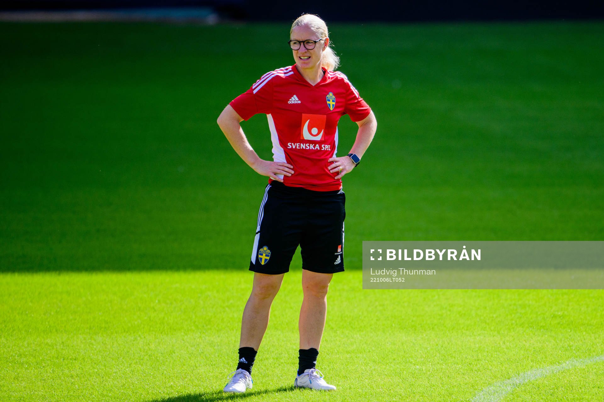 Assistant coach Victoria Sandell of the Swedish women's