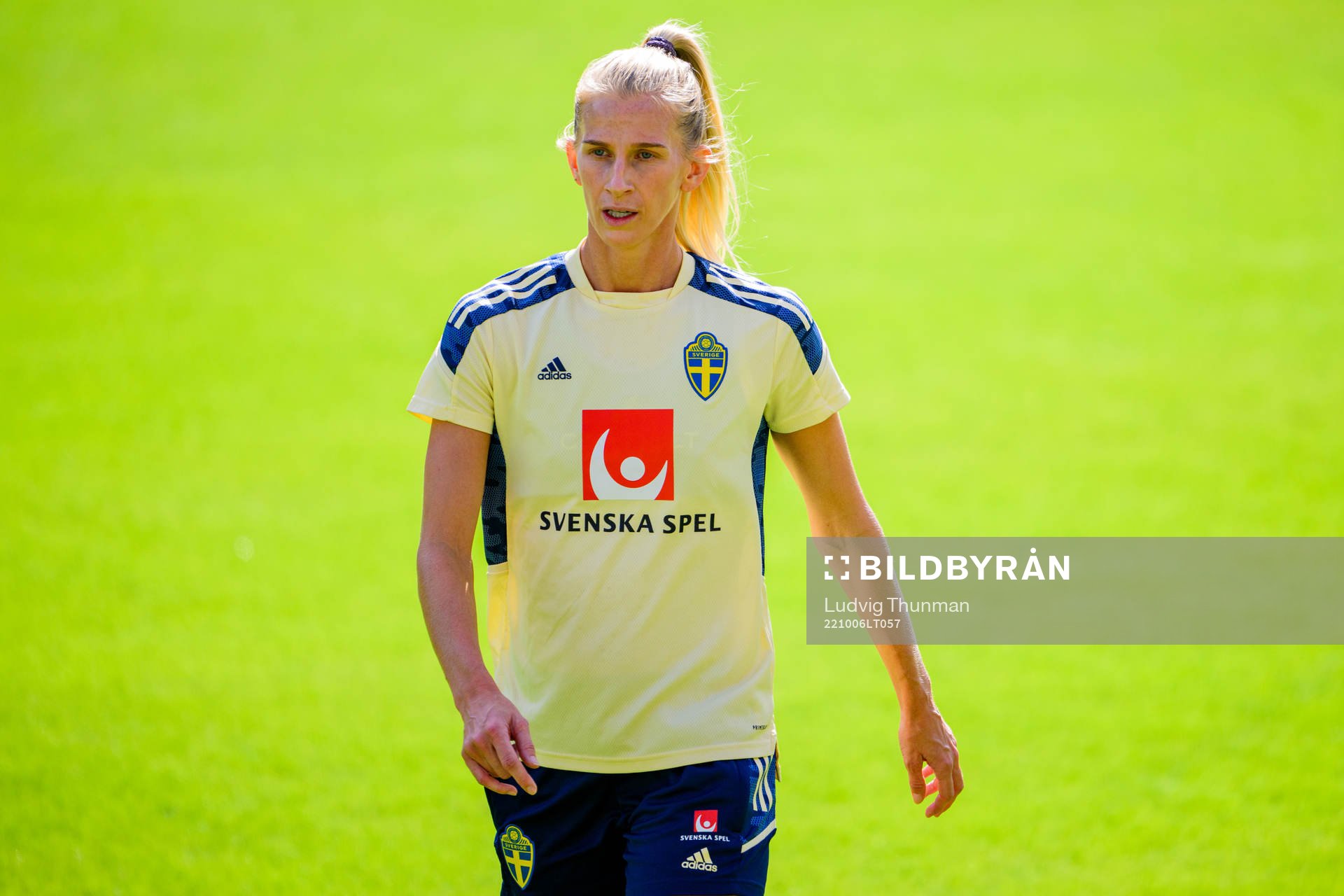 Sofia Jakobsson of the Swedish women's national football