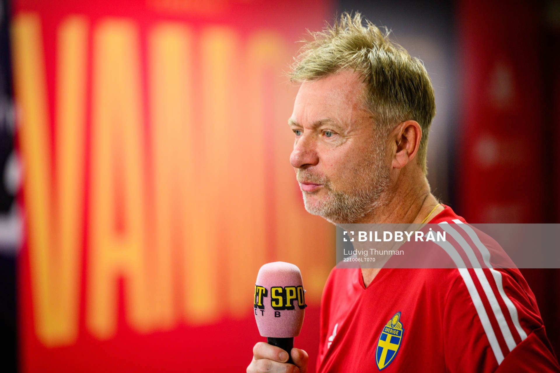 Head coach Peter Gerhardsson of the Swedish women's