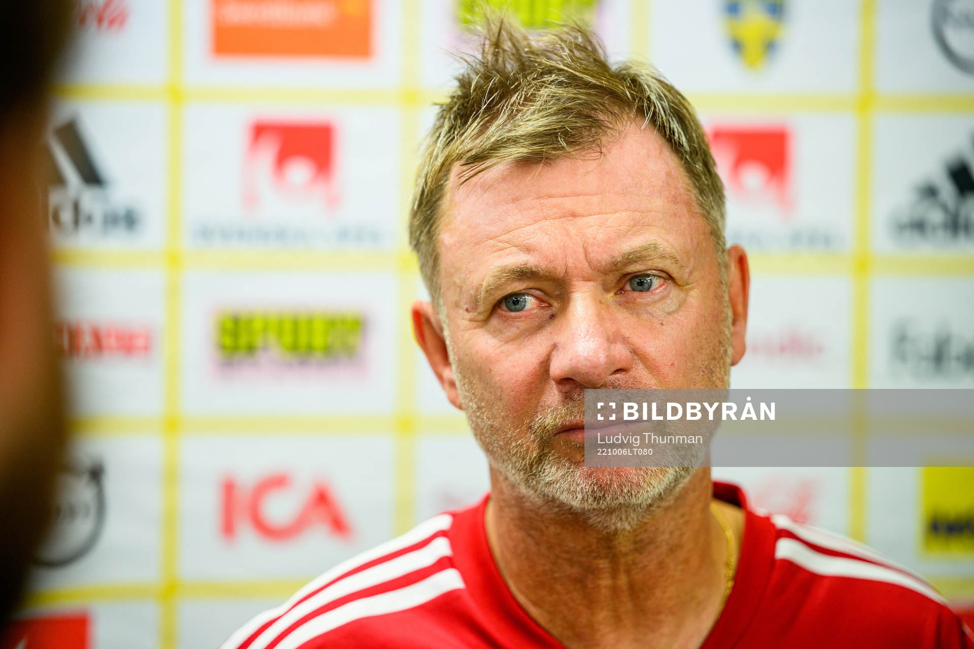 Head coach Peter Gerhardsson of the Swedish women's