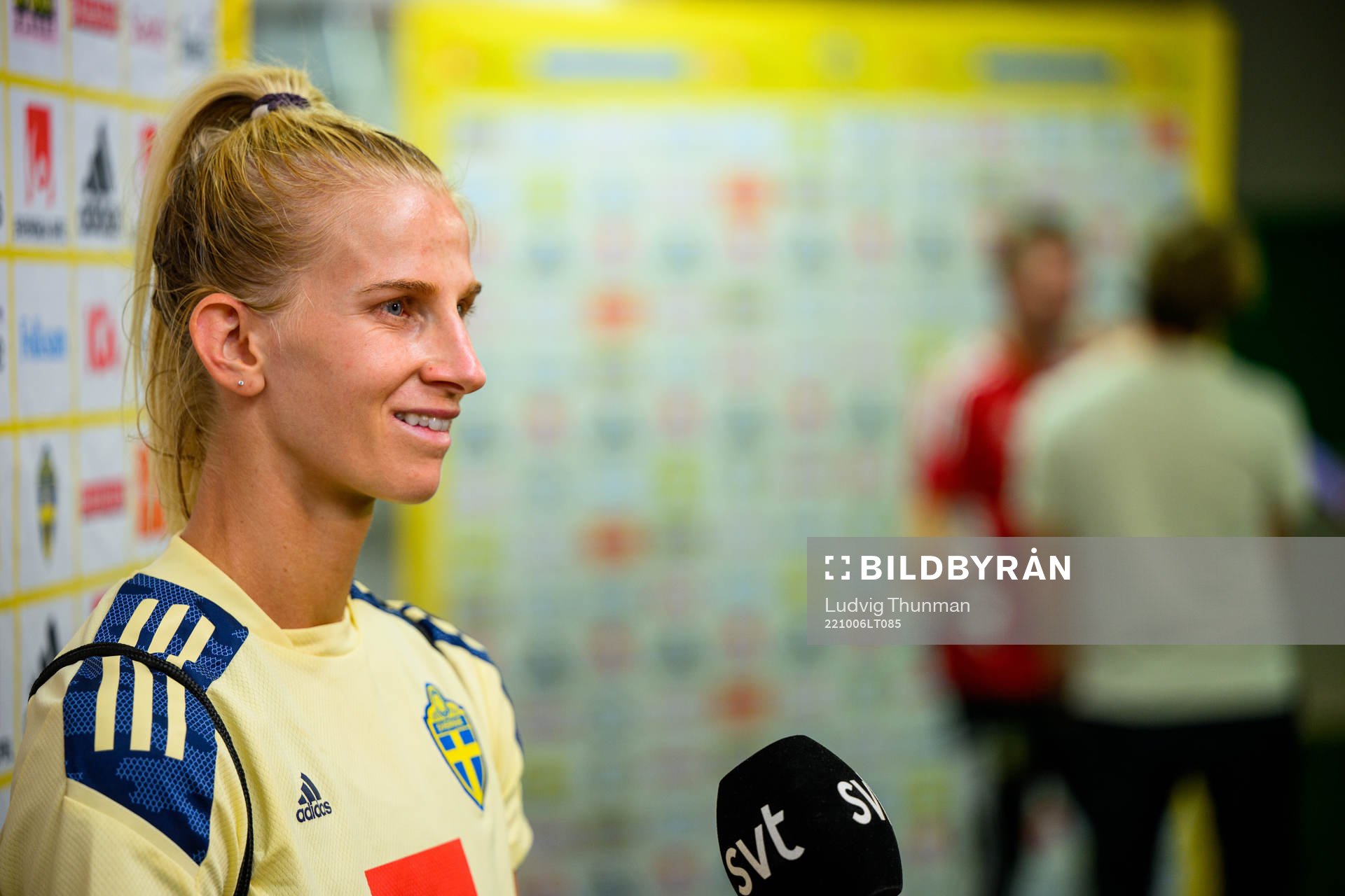 Sofia Jakobsson of the Swedish women's national football