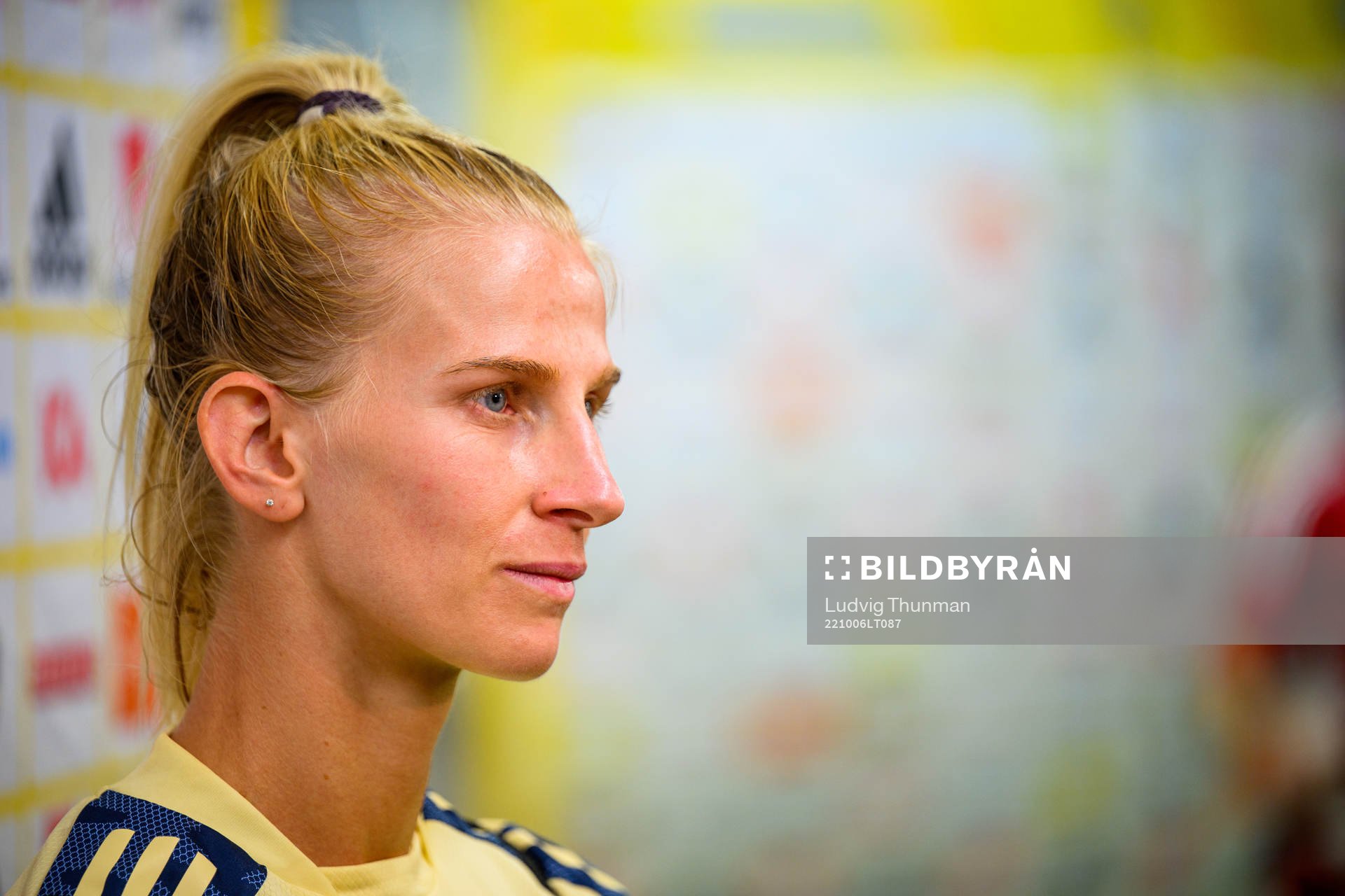 Sofia Jakobsson of the Swedish women's national football