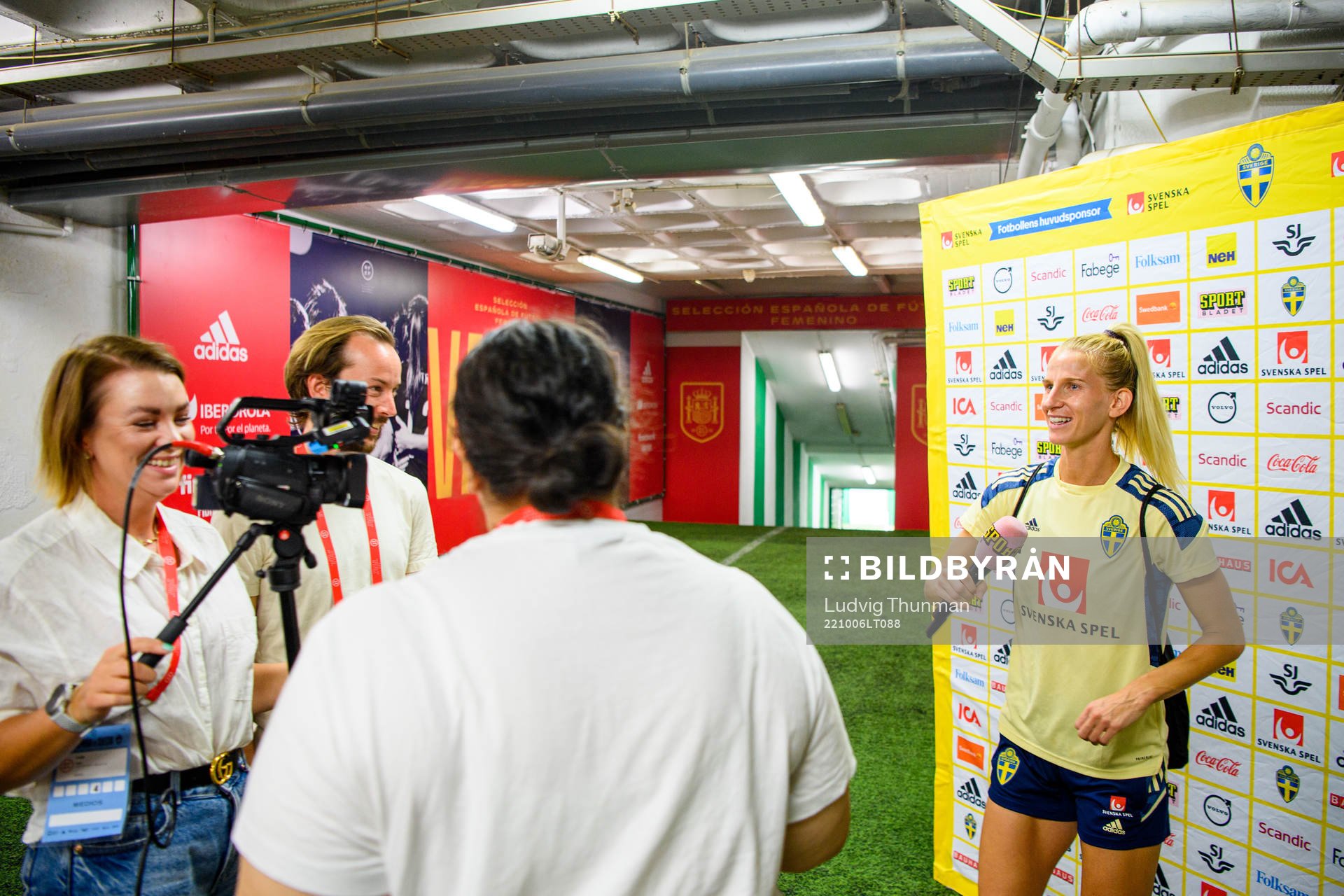 Sofia Jakobsson of the Swedish women's national football