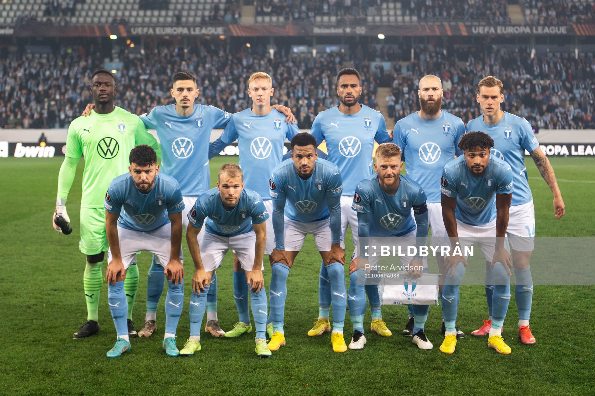 The starting eleven of Malmö FF