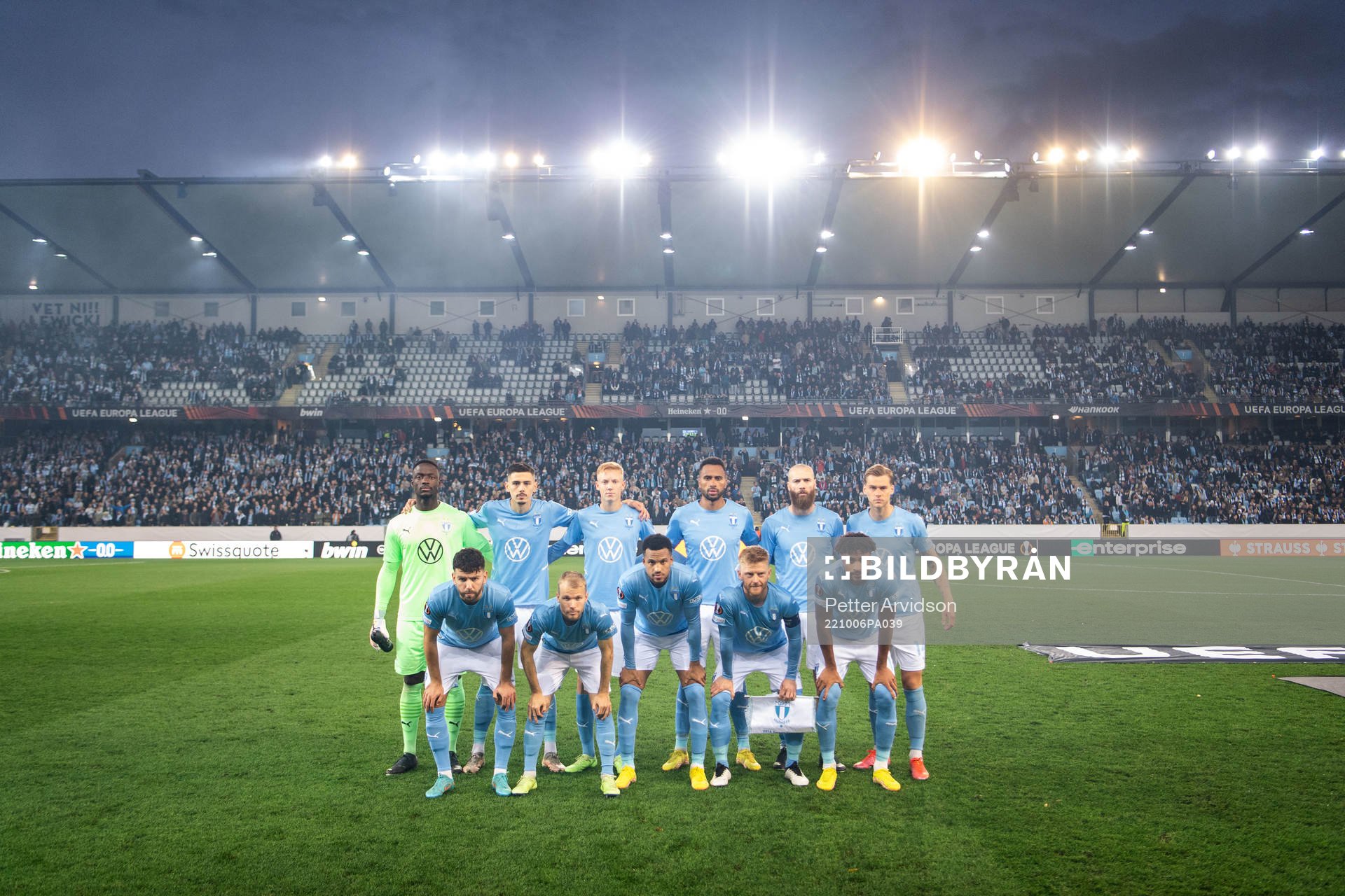 The starting eleven of Malmö FF