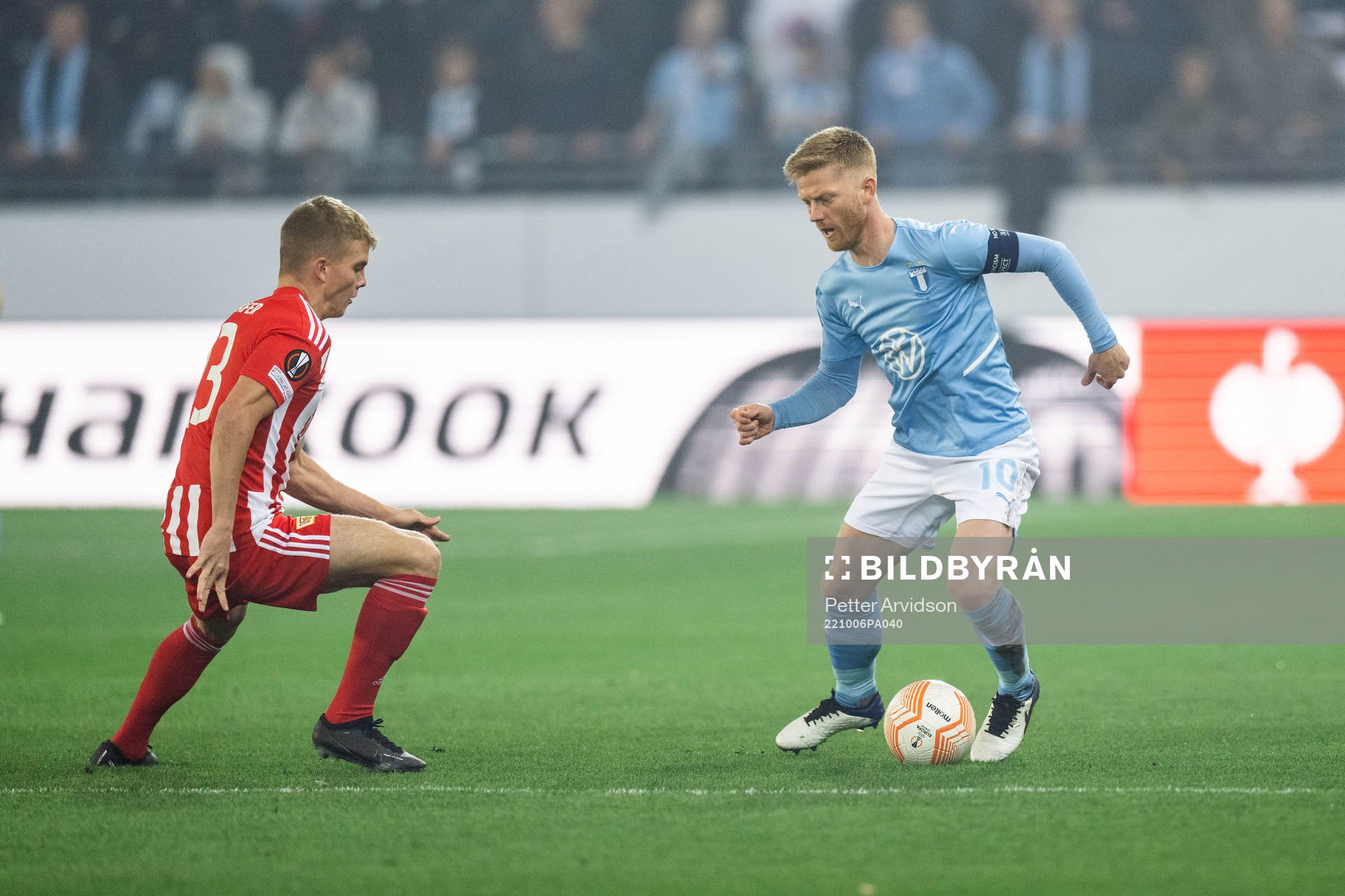 Anders Christiansen of Malmö FF and Andras Schäfer of