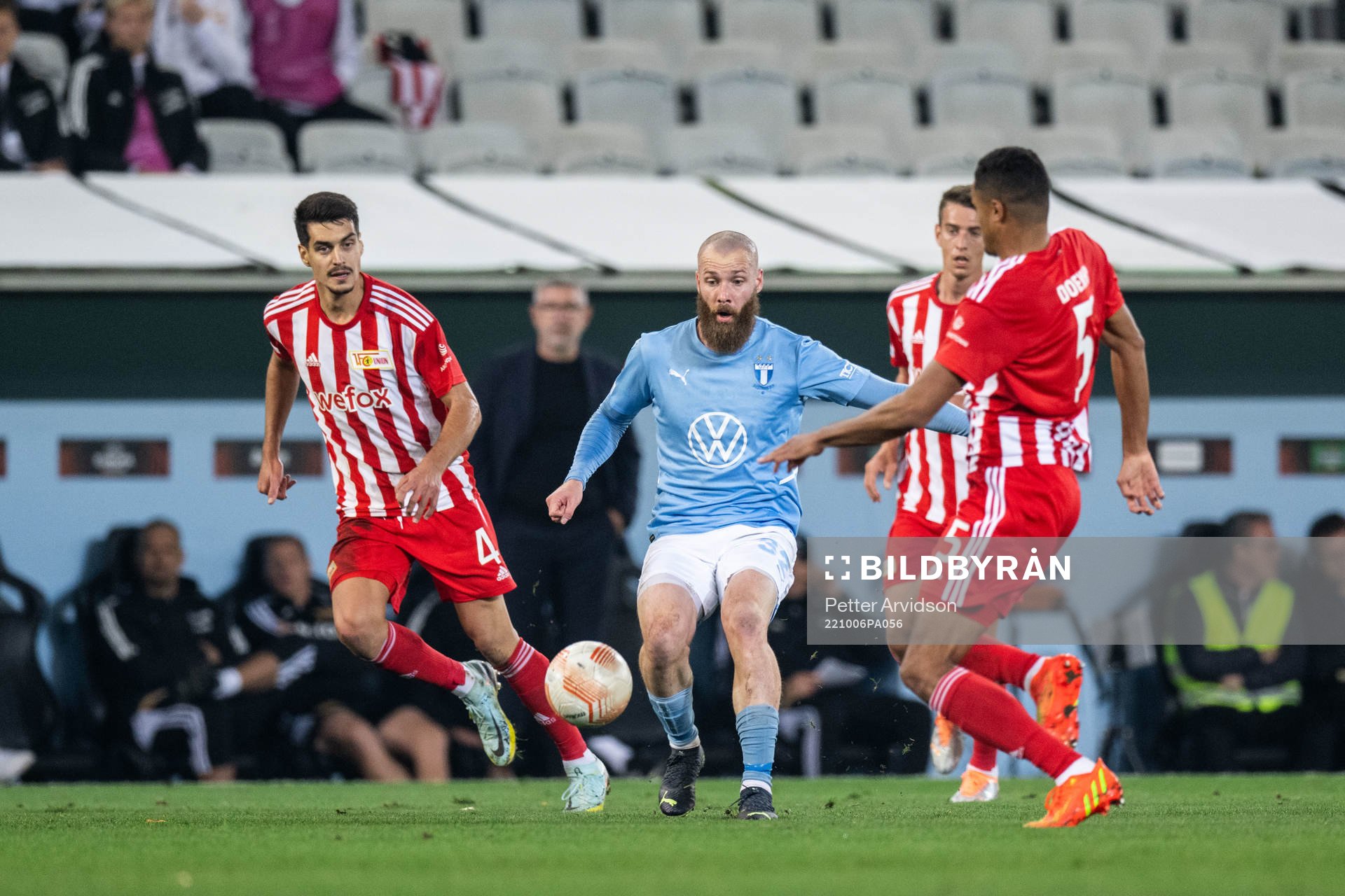 Jo Inge Berget of Malmö FF and Diogo Leite of Union Berlin