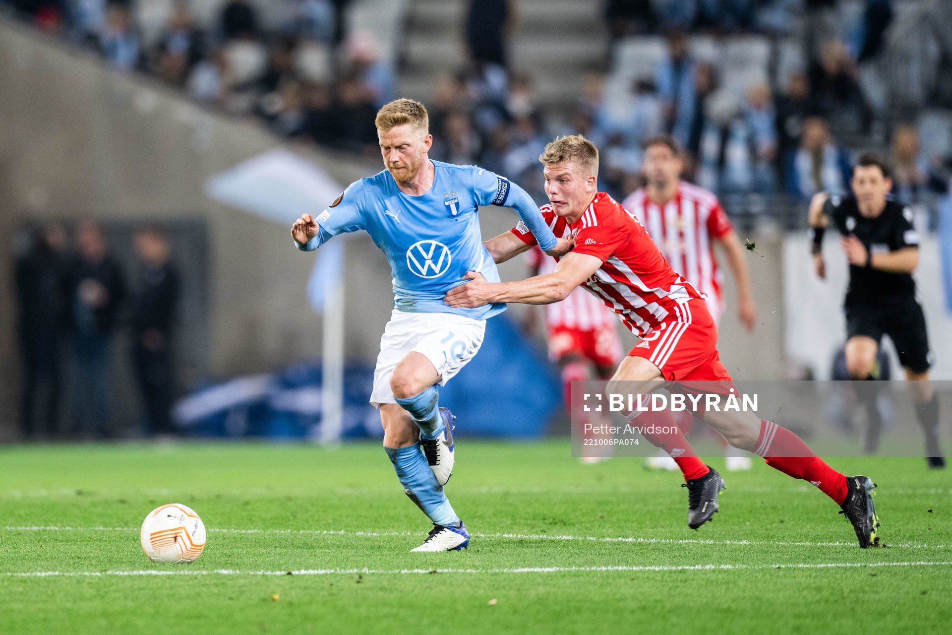 Anders Christiansen of Malmö FF and Andras Schäfer of
