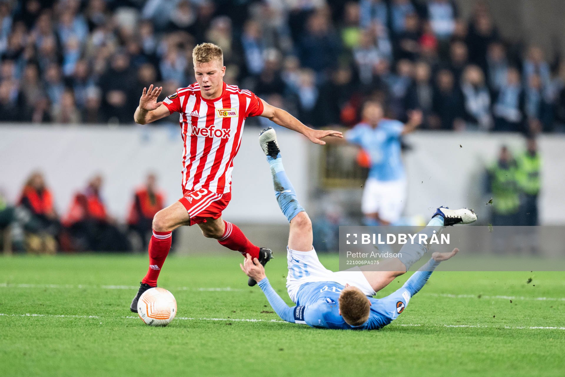 Anders Christiansen of Malmö FF and Andras Schäfer of