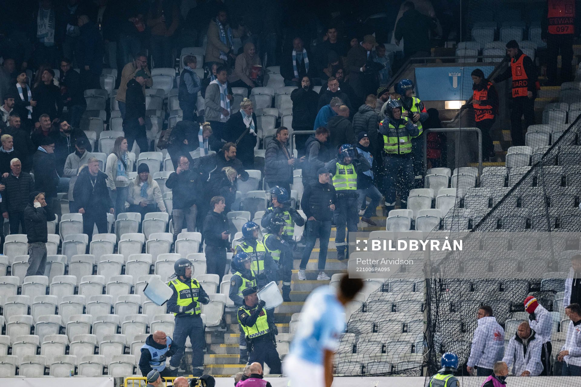 Disturbance among spectators