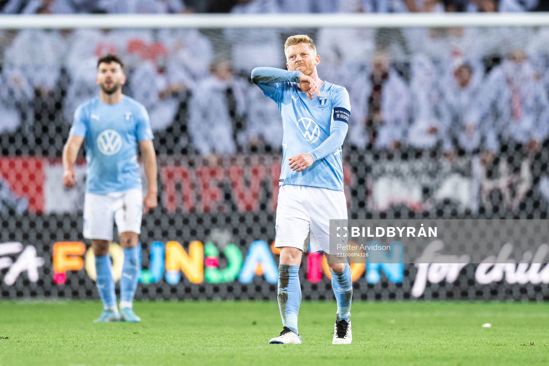 Anders Christiansen of Malmö FF looks dejected