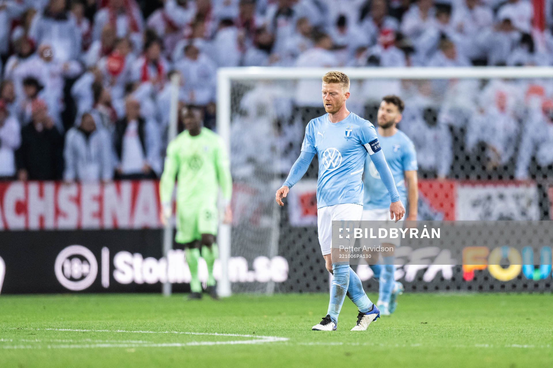 Anders Christiansen of Malmö FF looks dejected