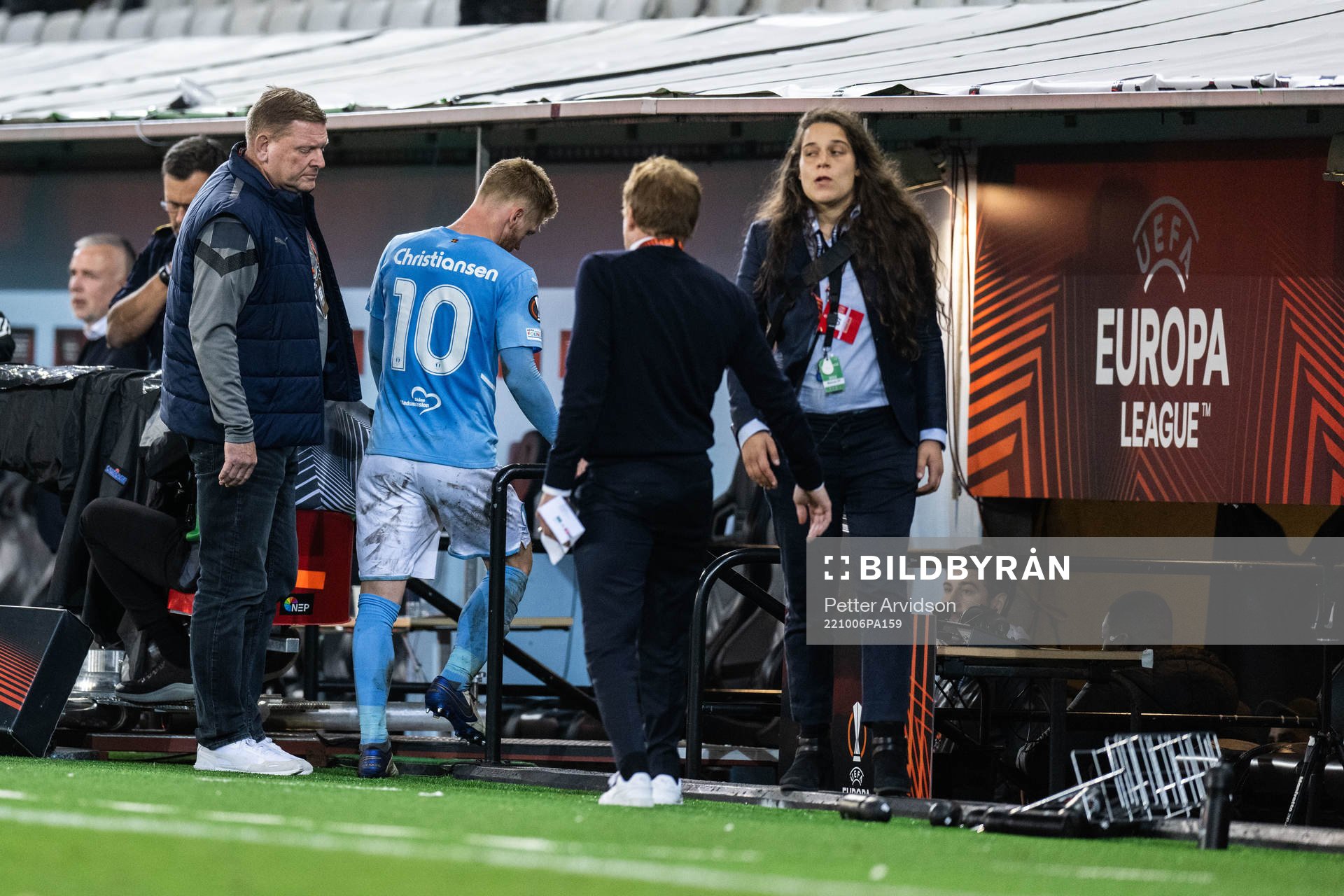 Anders Christiansen of Malmö FF looks dejected