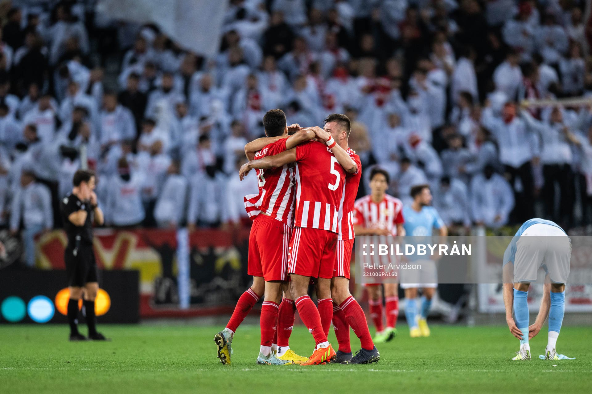 Players of Union Berlin celebrate