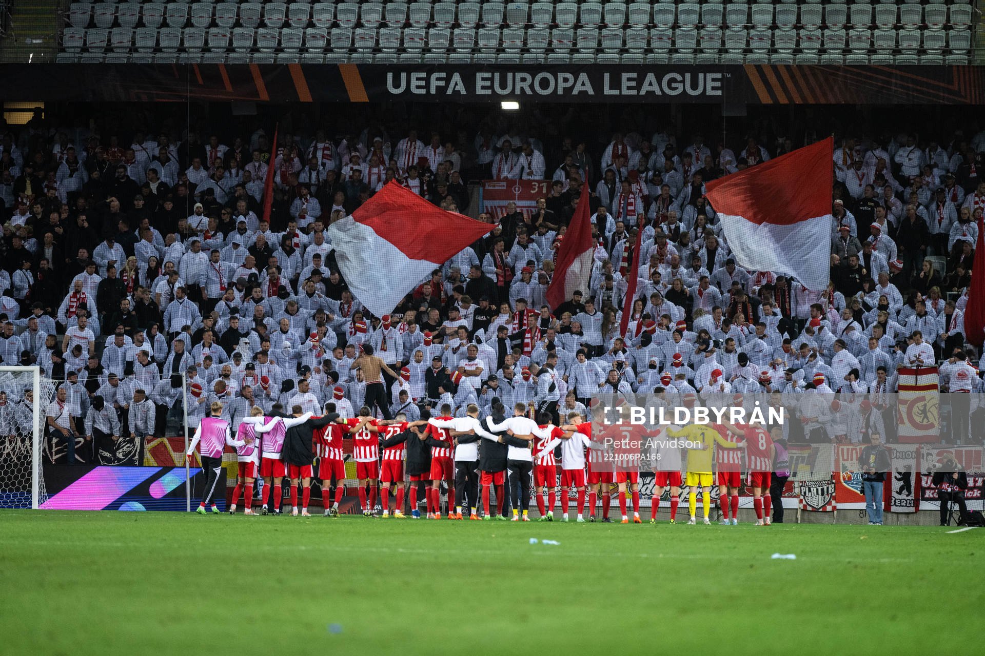 Players of Union Berlin celebrate