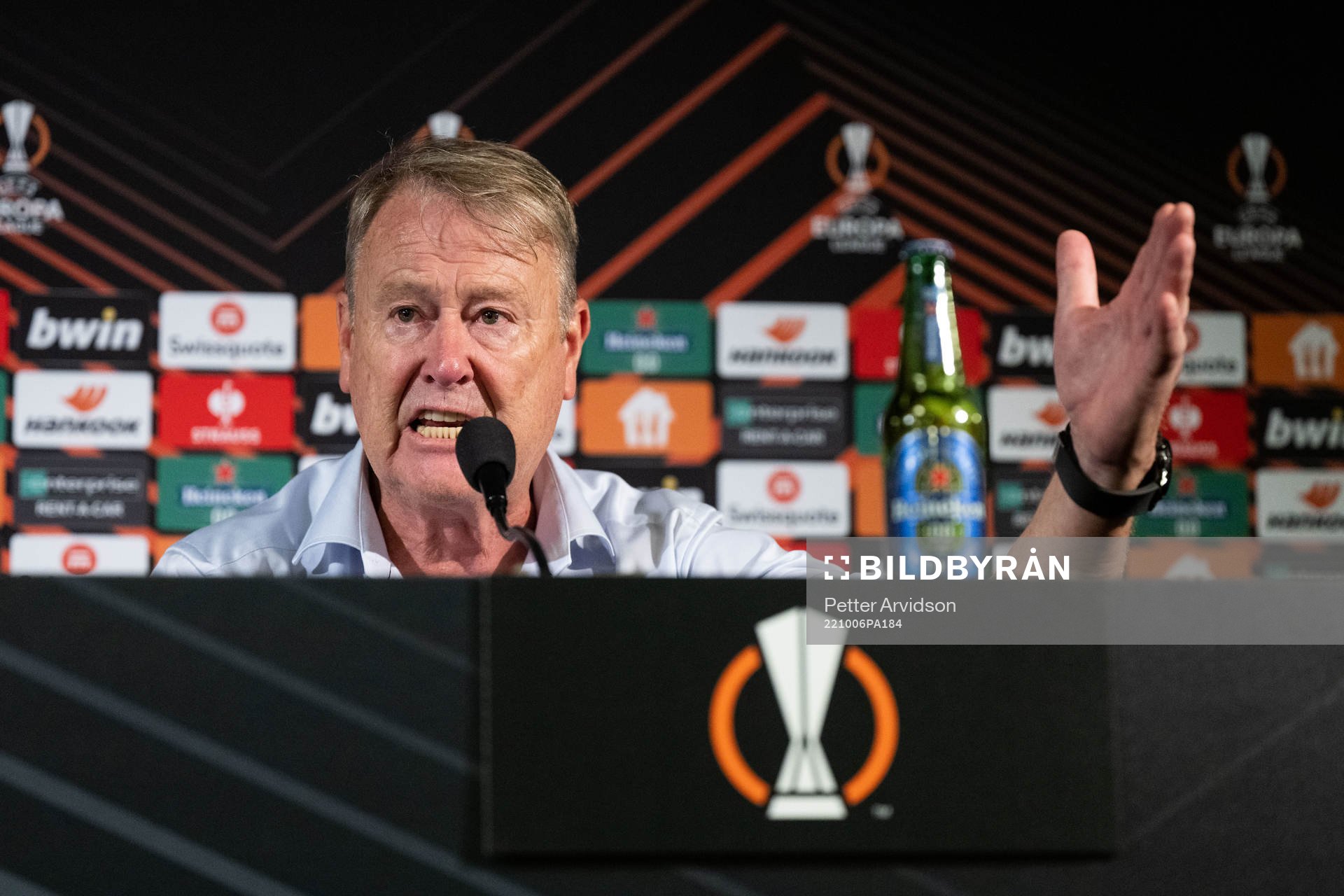 Head coach Åge Hareide of Malmö FF