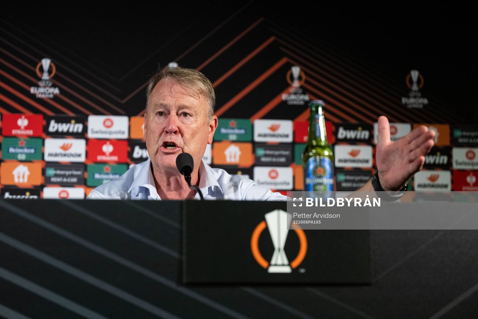 Head coach Åge Hareide of Malmö FF