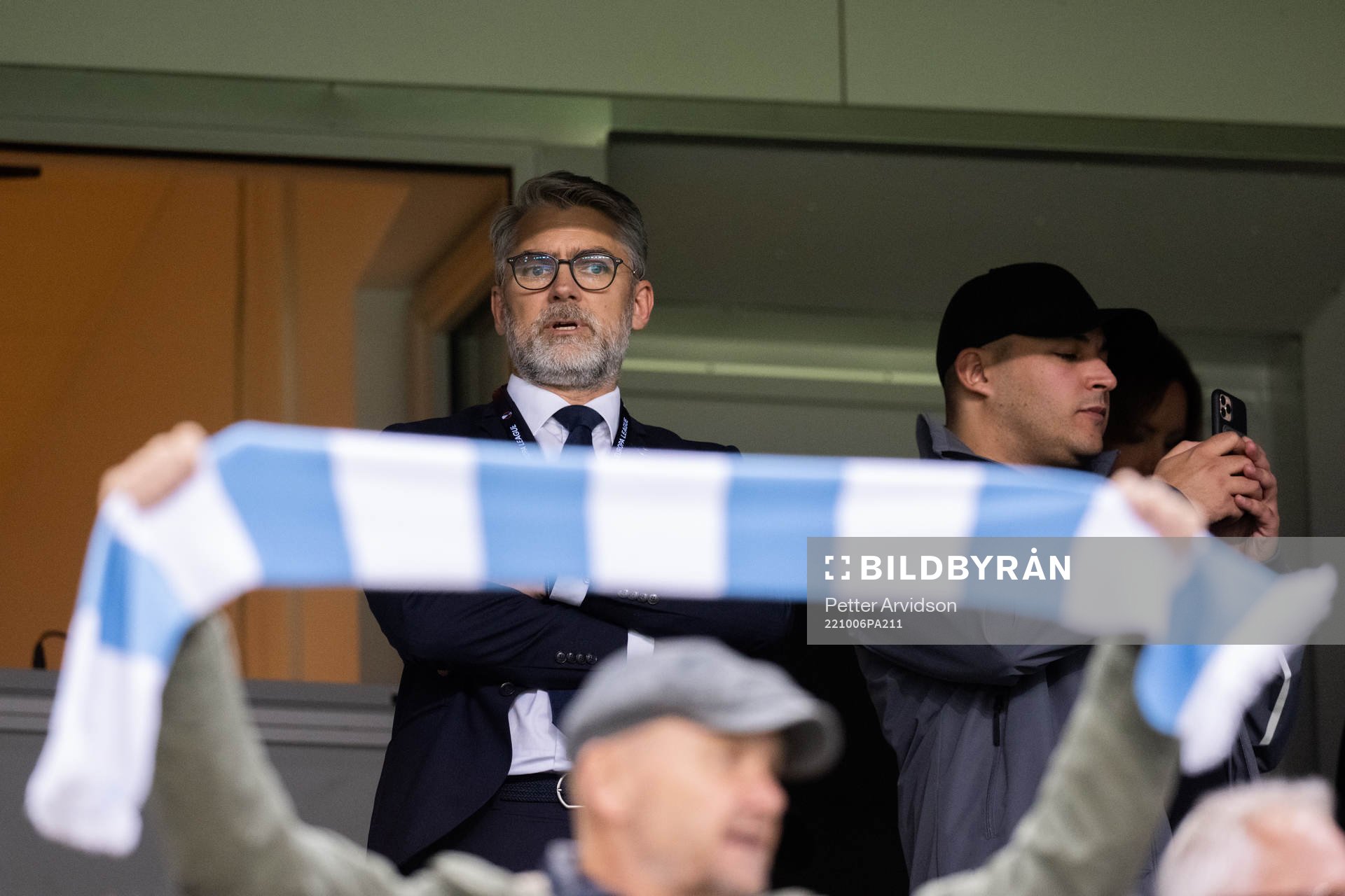 Niclas Carlnén, CEO of Malmö FF during the UEFA Europa League match between Malmö FF and Union Berlin on October 6, 2022 in Malmö.