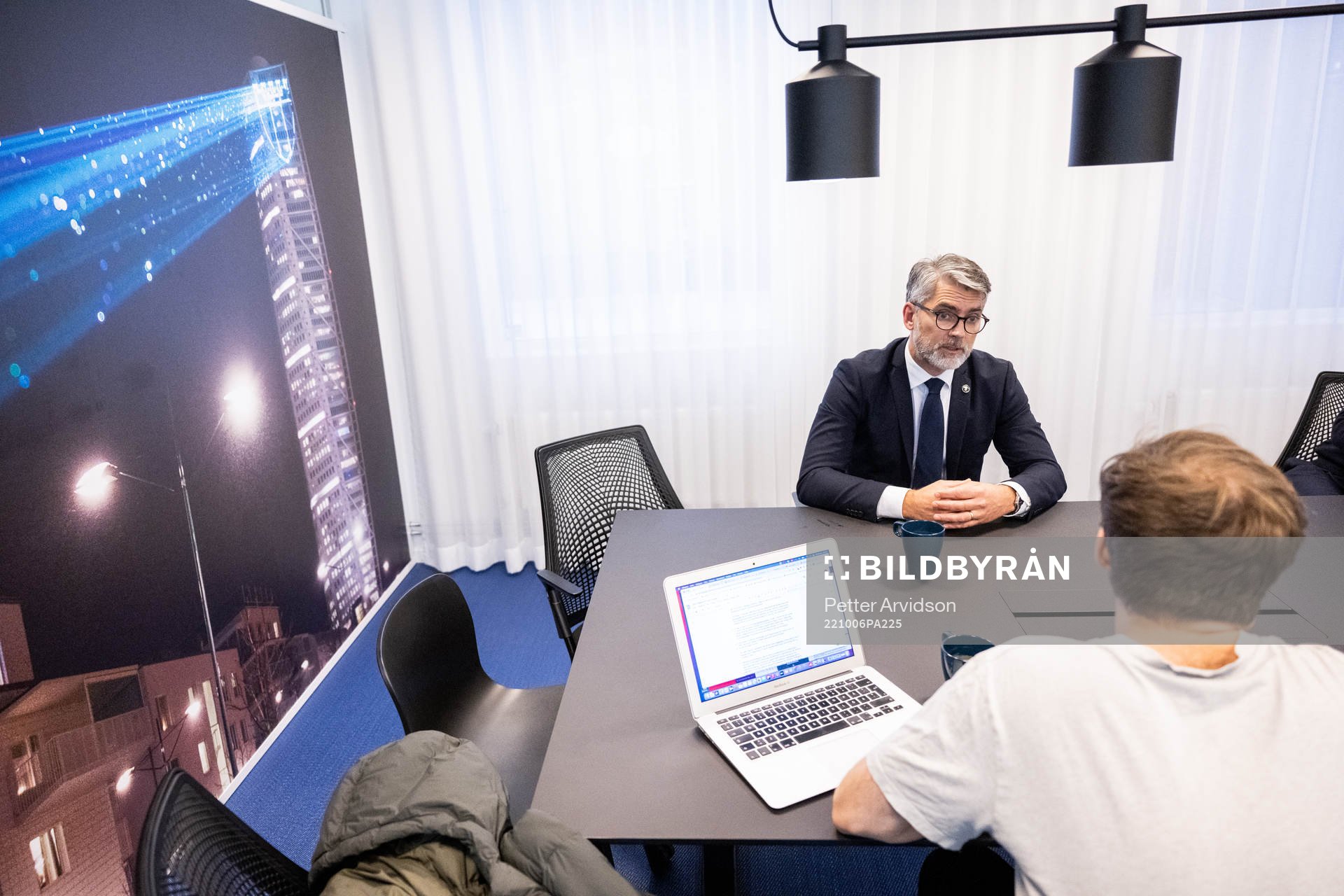 Malmö FFs VD Niclas Carlnén under en intervju den 6 oktober 2022 i Malmö. 