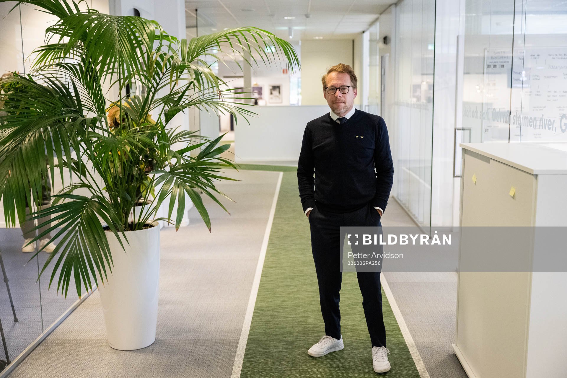 Malmö FFs pressansvarig Peter Sohlmér poserar för ett porträtt den 6 oktober 2022 i Malmö. 