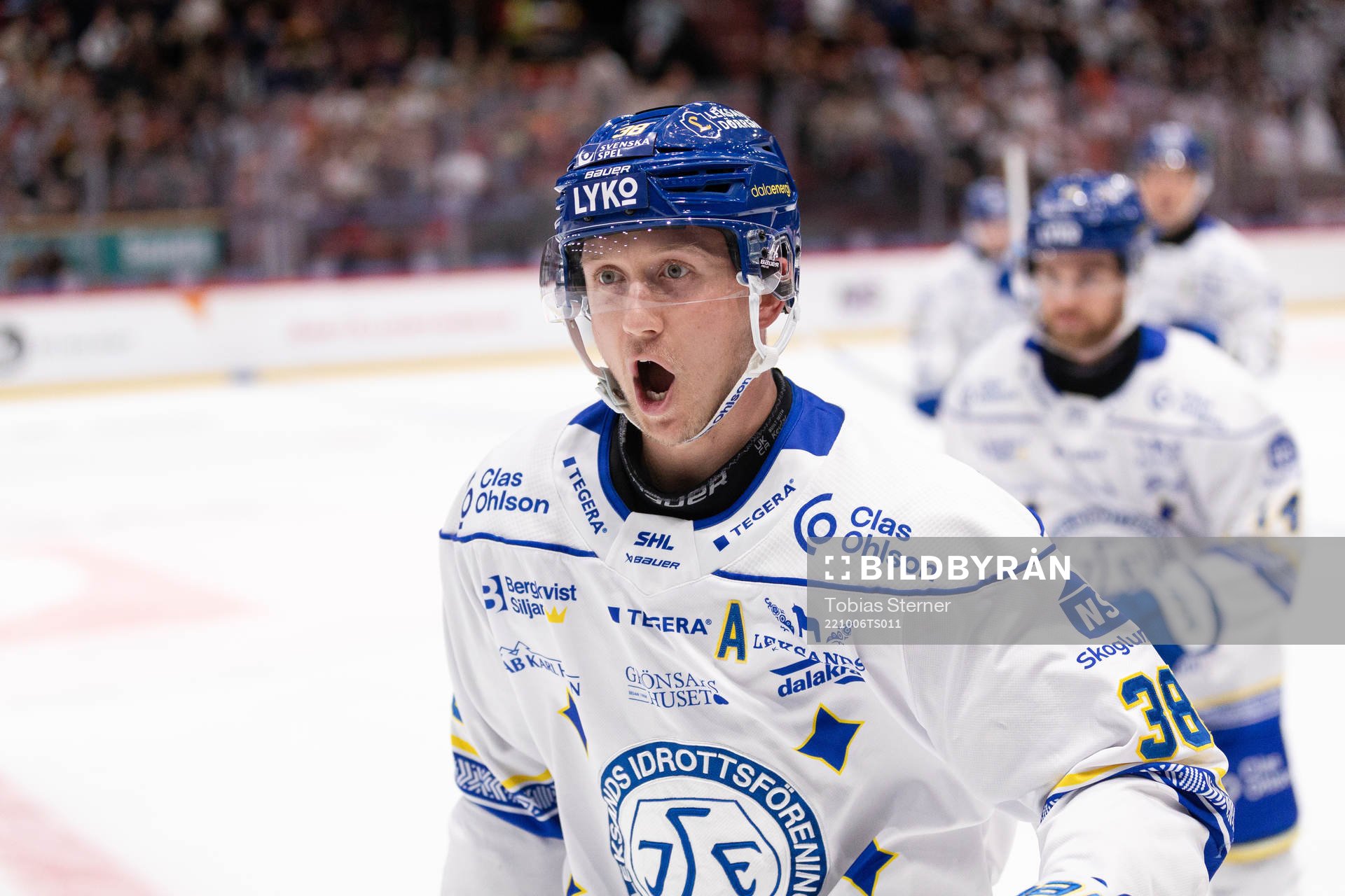 Leksands Olle Alsing jublar