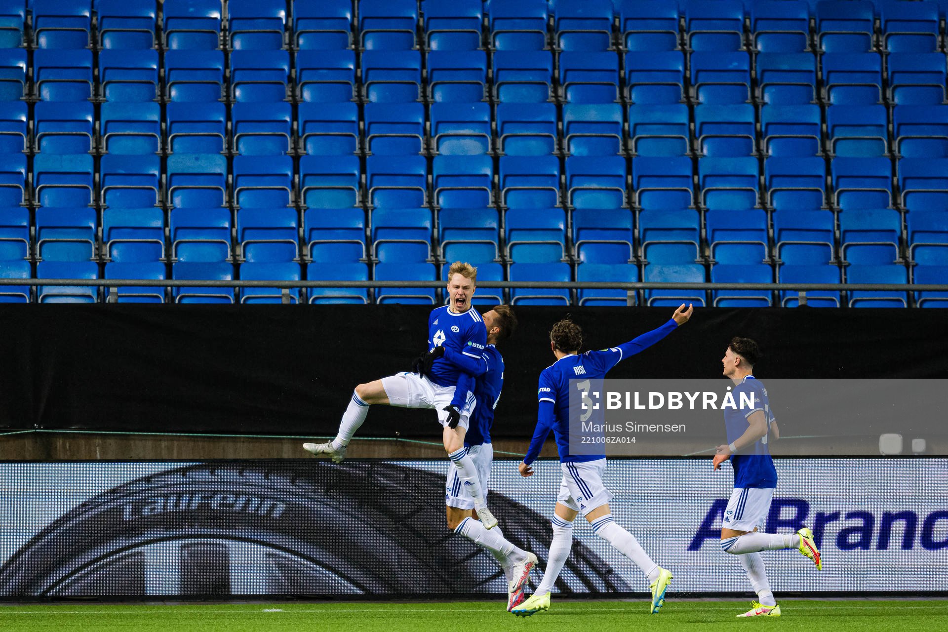 Ola Brynhildsen of Molde celebrates