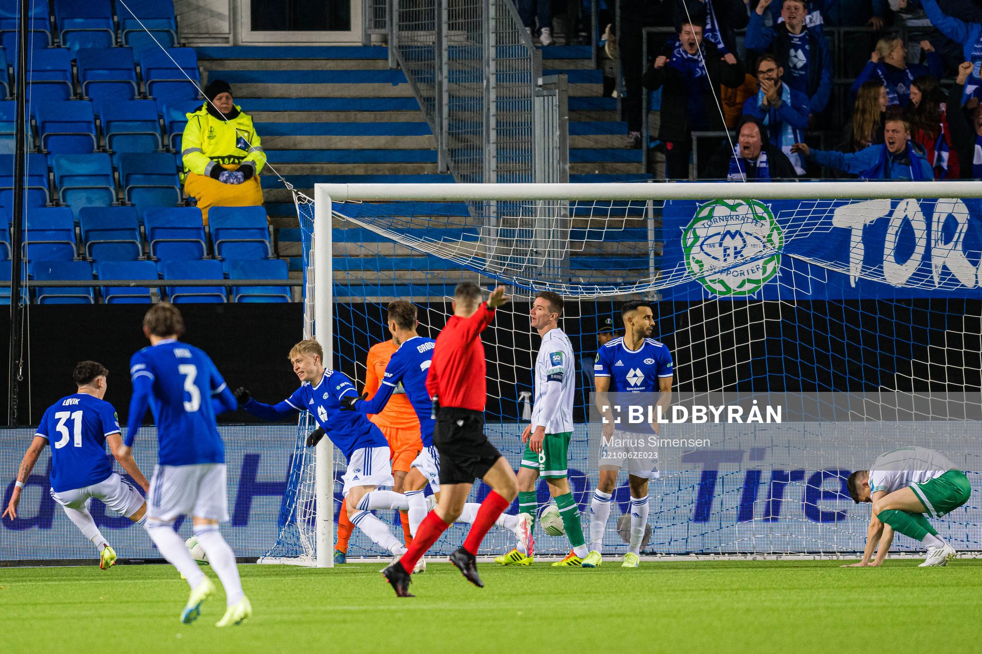 Ola Brynhildsen of Molde celebrates