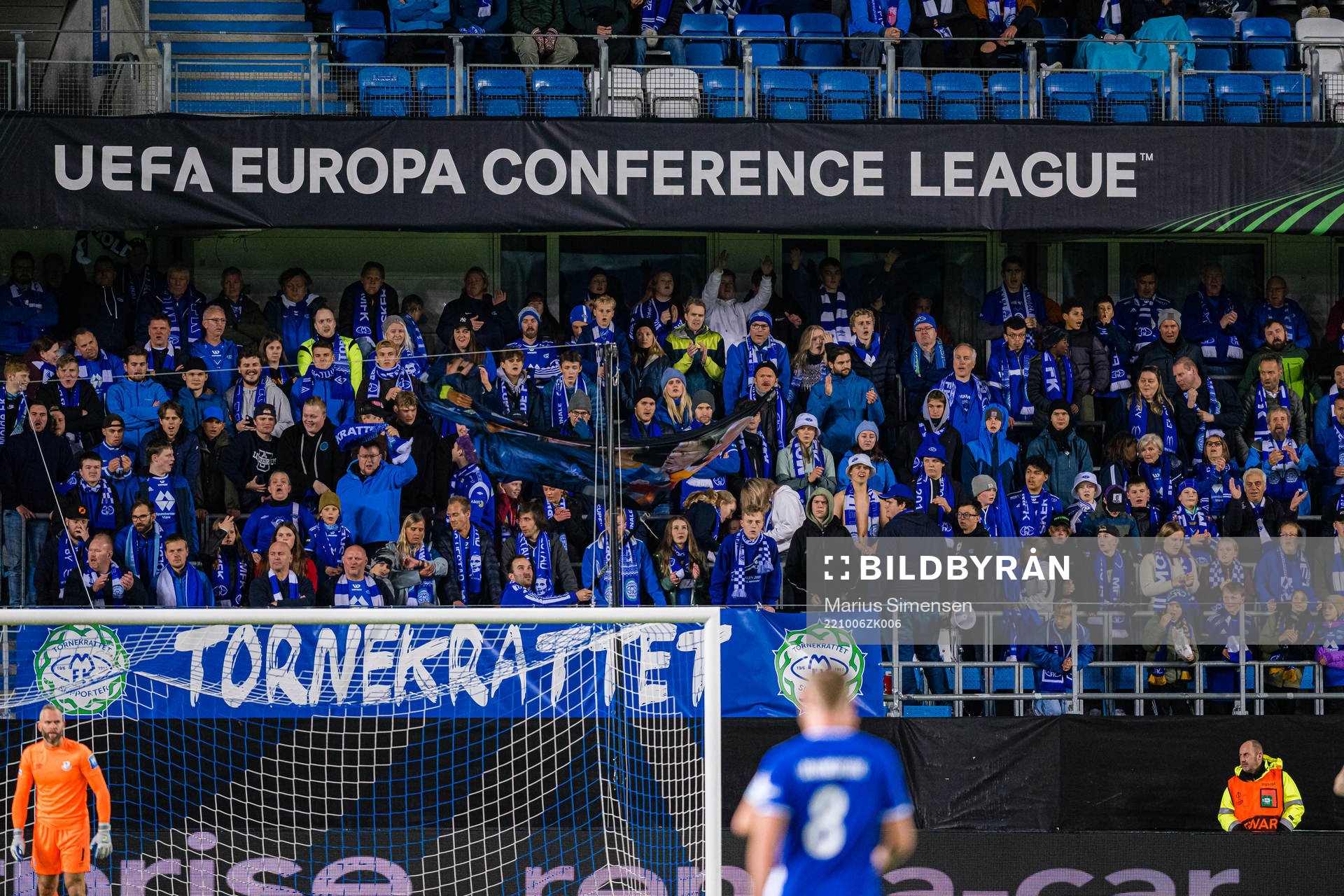 Spectators in the stands