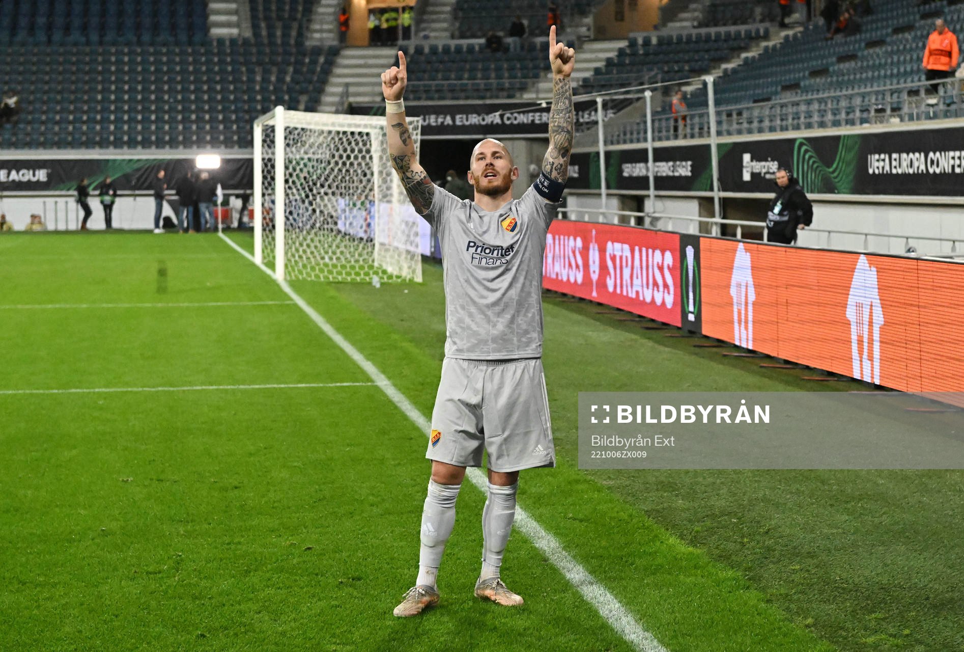 Magnus Eriksson of Djurgården celebrates