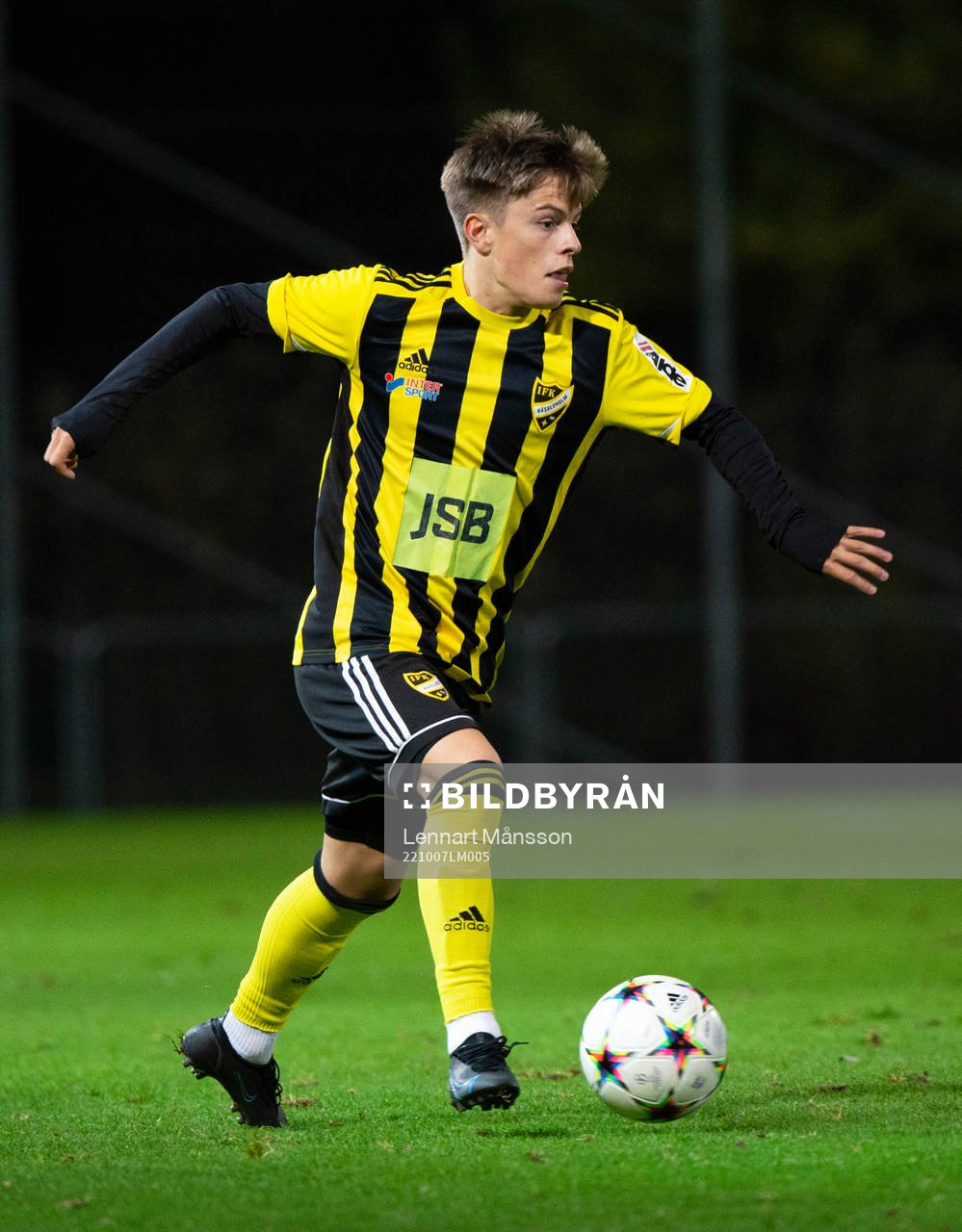 IFK Hässleholms Jussi Tikkanen i matchen i div. 2 mellan IFK Hässleholm och Kristianstads FC i Hässleholm 7 oktober 2022.
