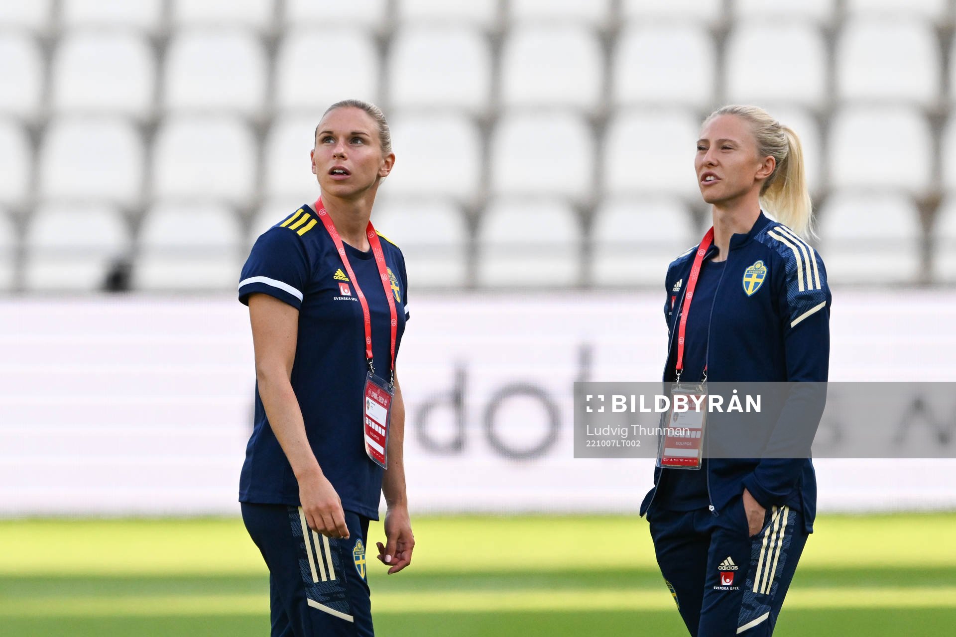 Jonna Andersson and Rebecka Blomqvist of Sweden