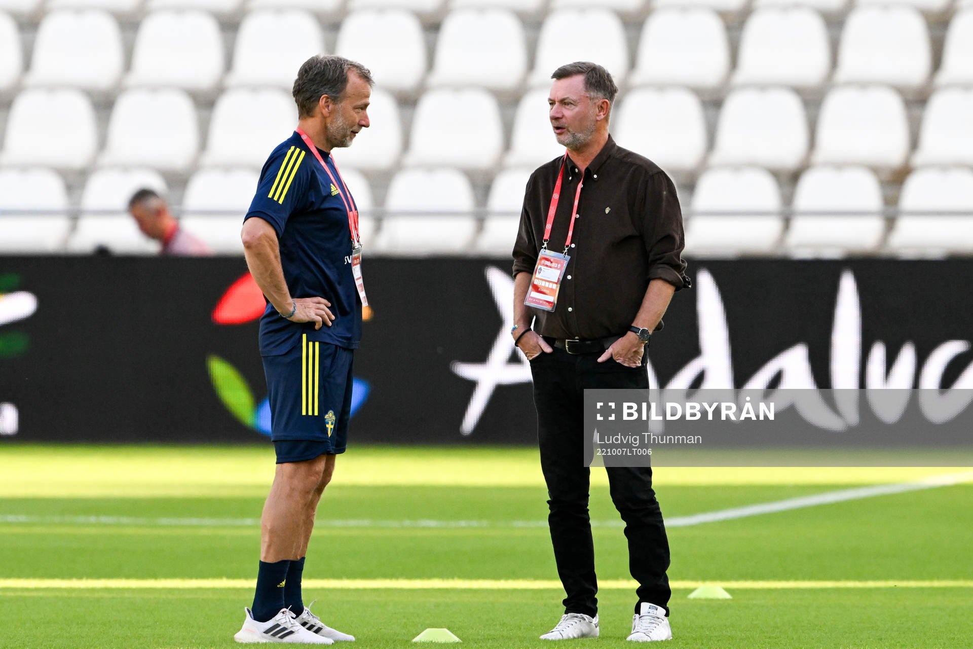 Physiotherapist Pontus Ekblom and Head coach Peter