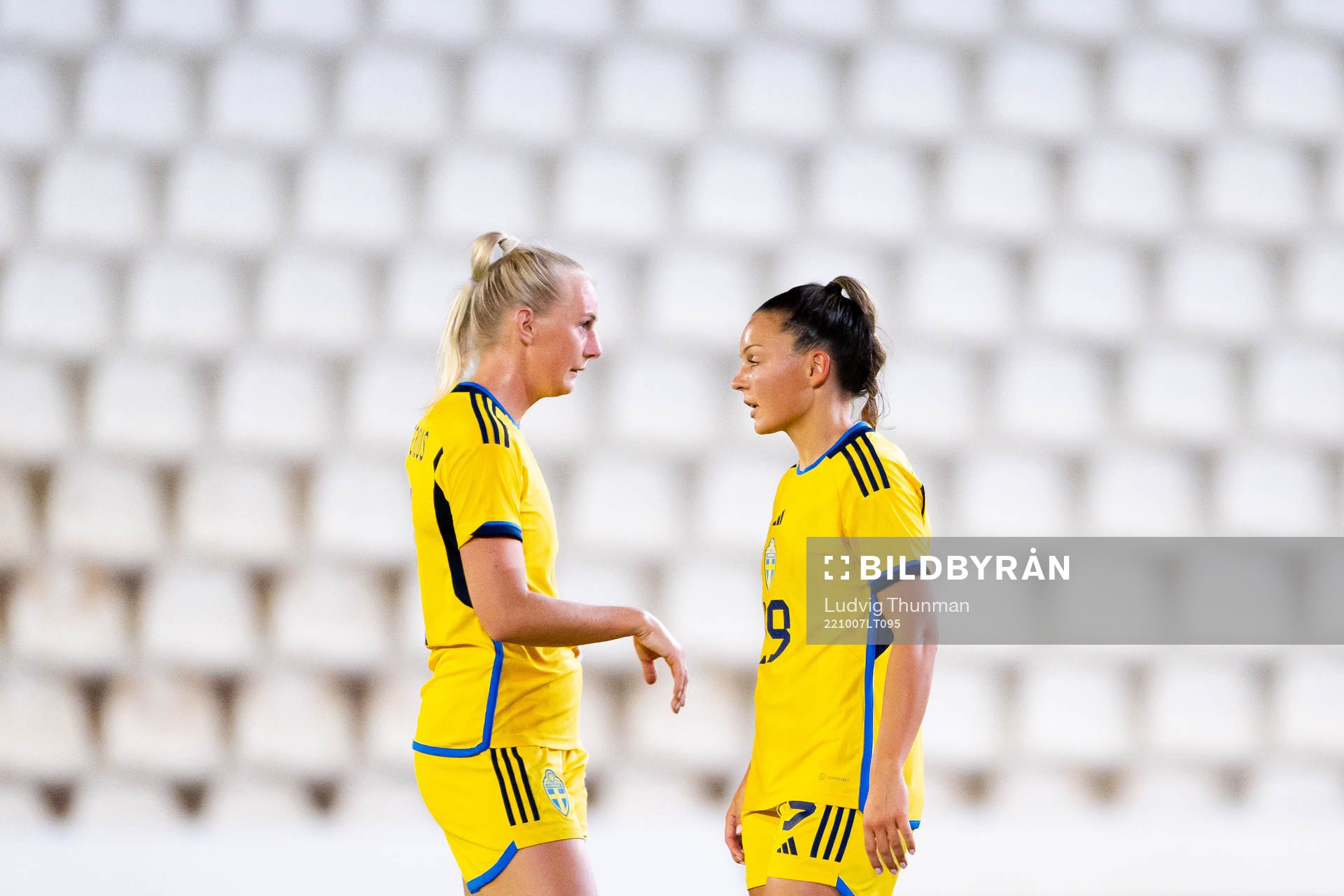 Stina Blackstenius and Johanna Rytting Kaneryd of Sweden