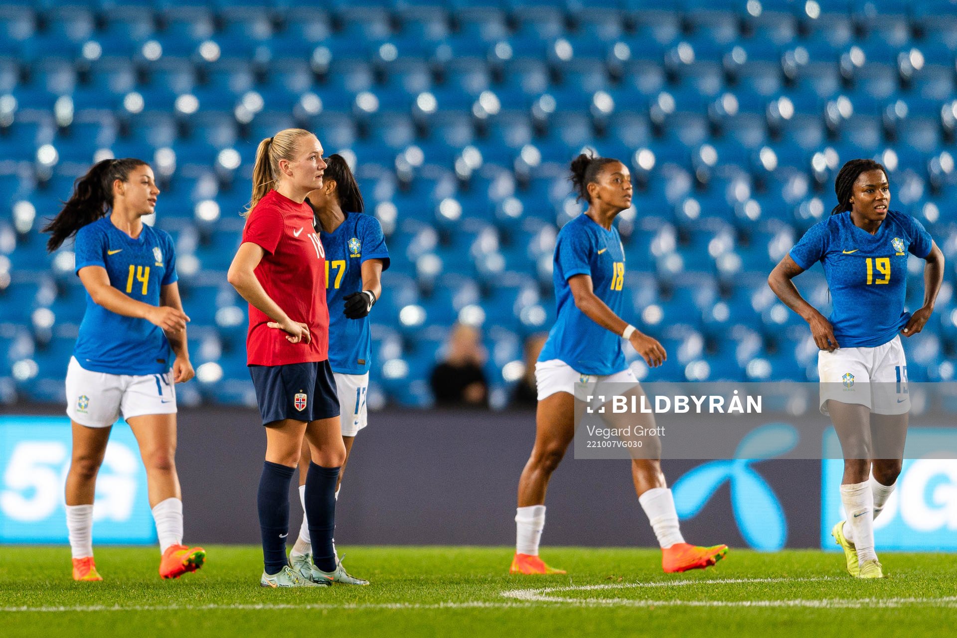 Frida Maanum of Norway looks dejected