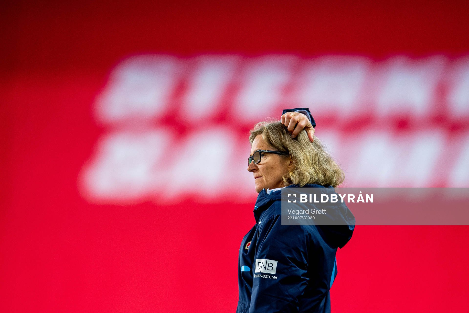 Hege Riise, head coach of Norway, during the international friendly football match between Norway and Brazil on October 7, 2022 in Oslo. 