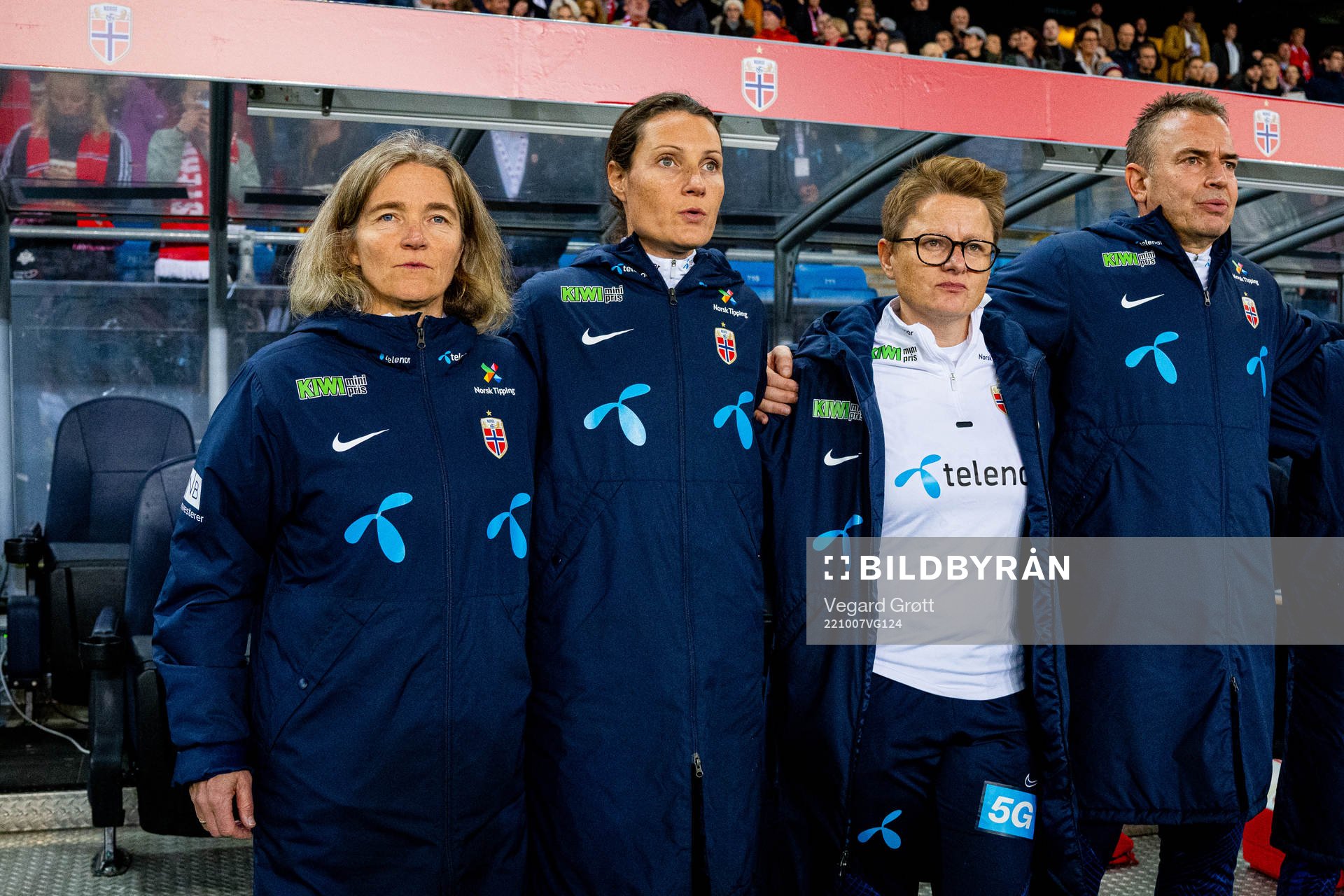 Hege Riise, head coach of Norway, Ingvild Stensland,