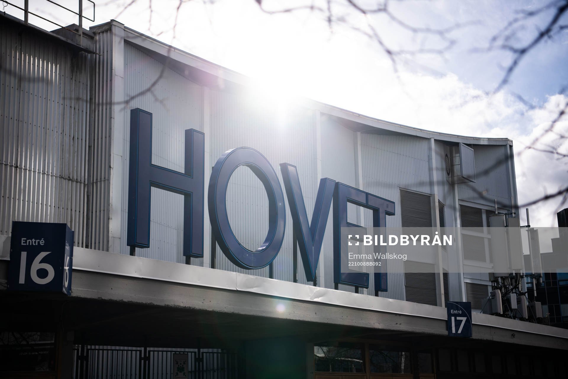Exteriör vy över Hovet