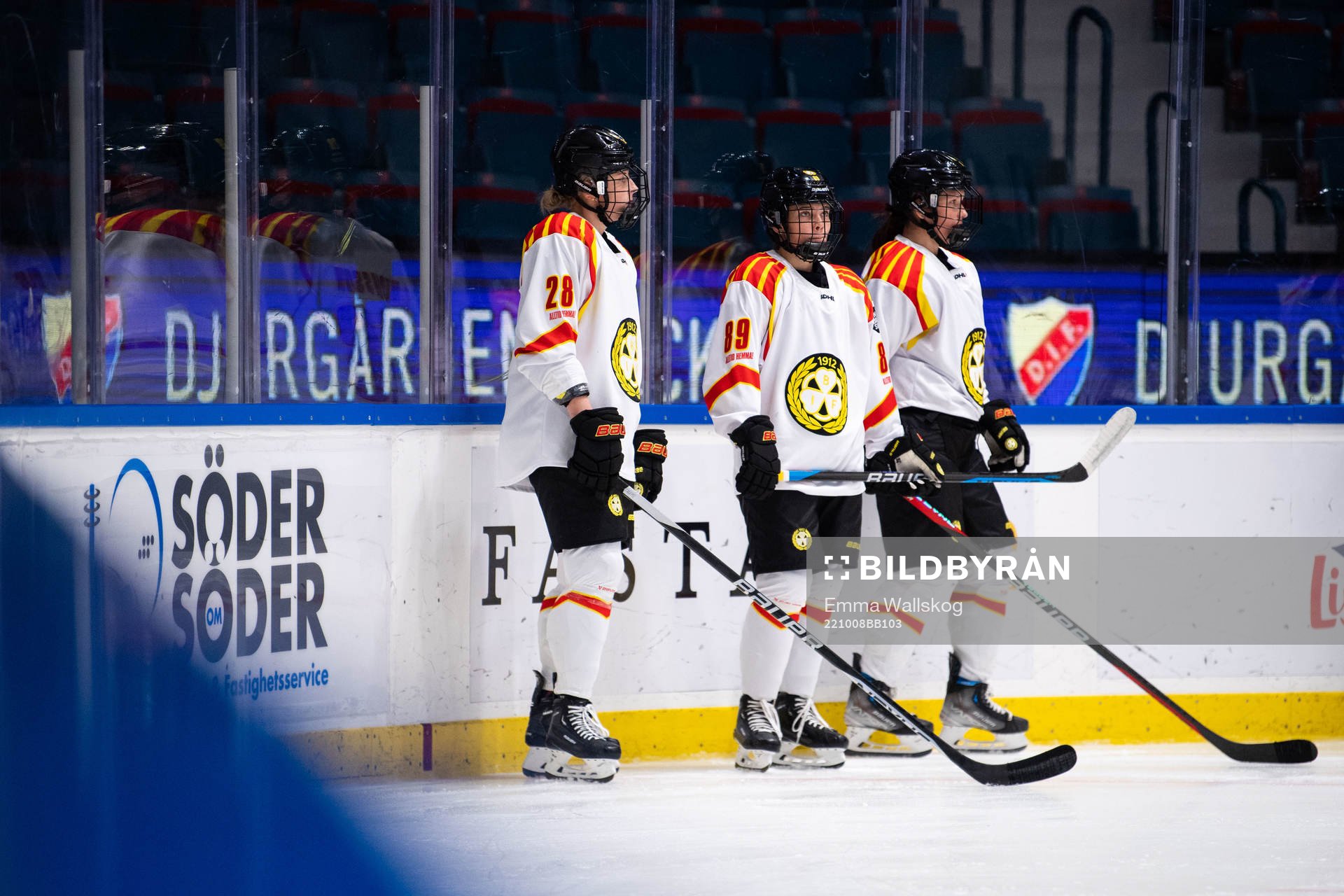 Brynäs Jenny Antonsson, Stella Lindell och Alena Mills